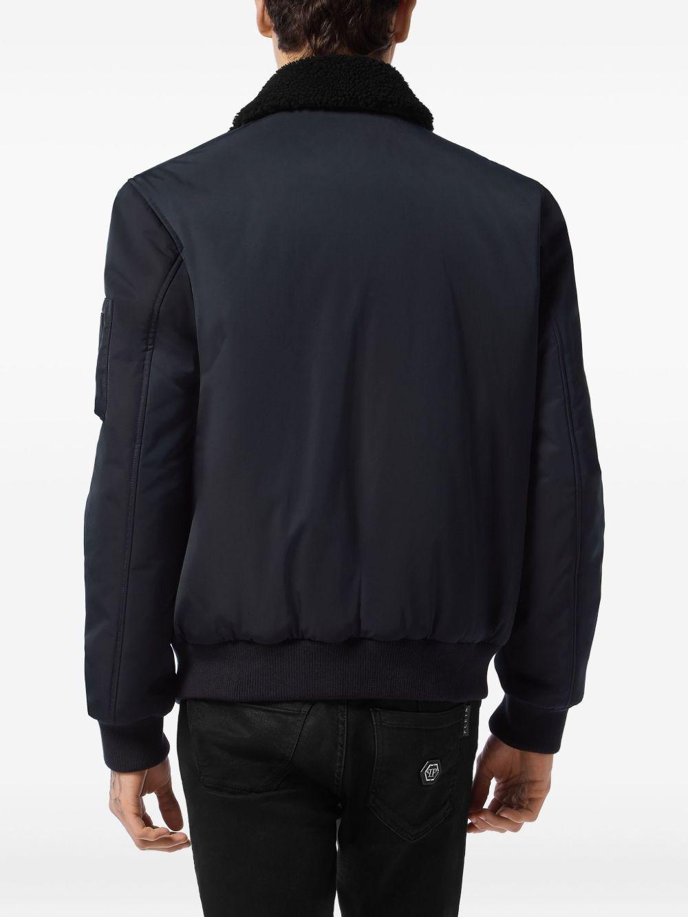 shearling-collar bomber jacket Product Image