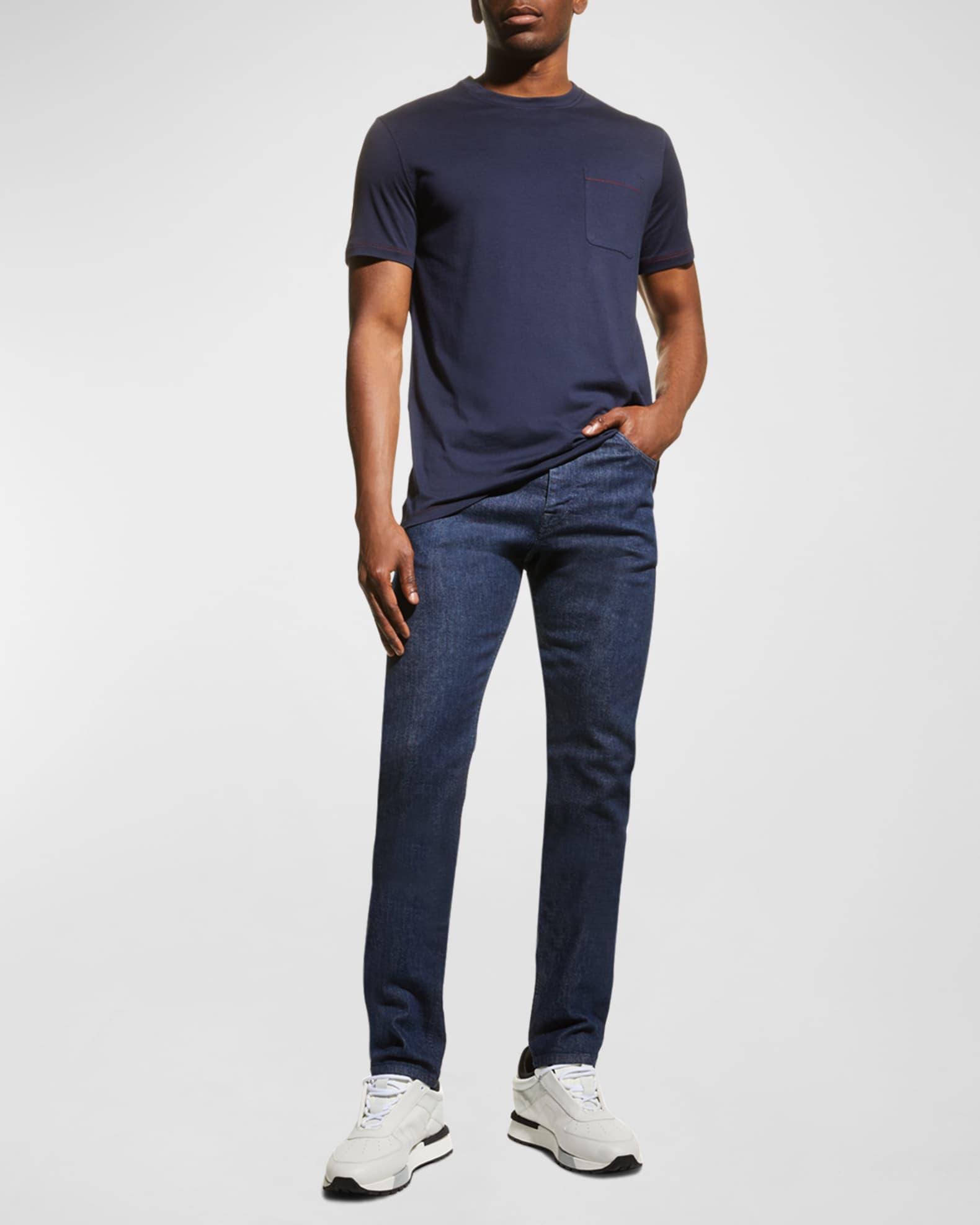 Men's Silk-Blend Pocket T-Shirt Product Image