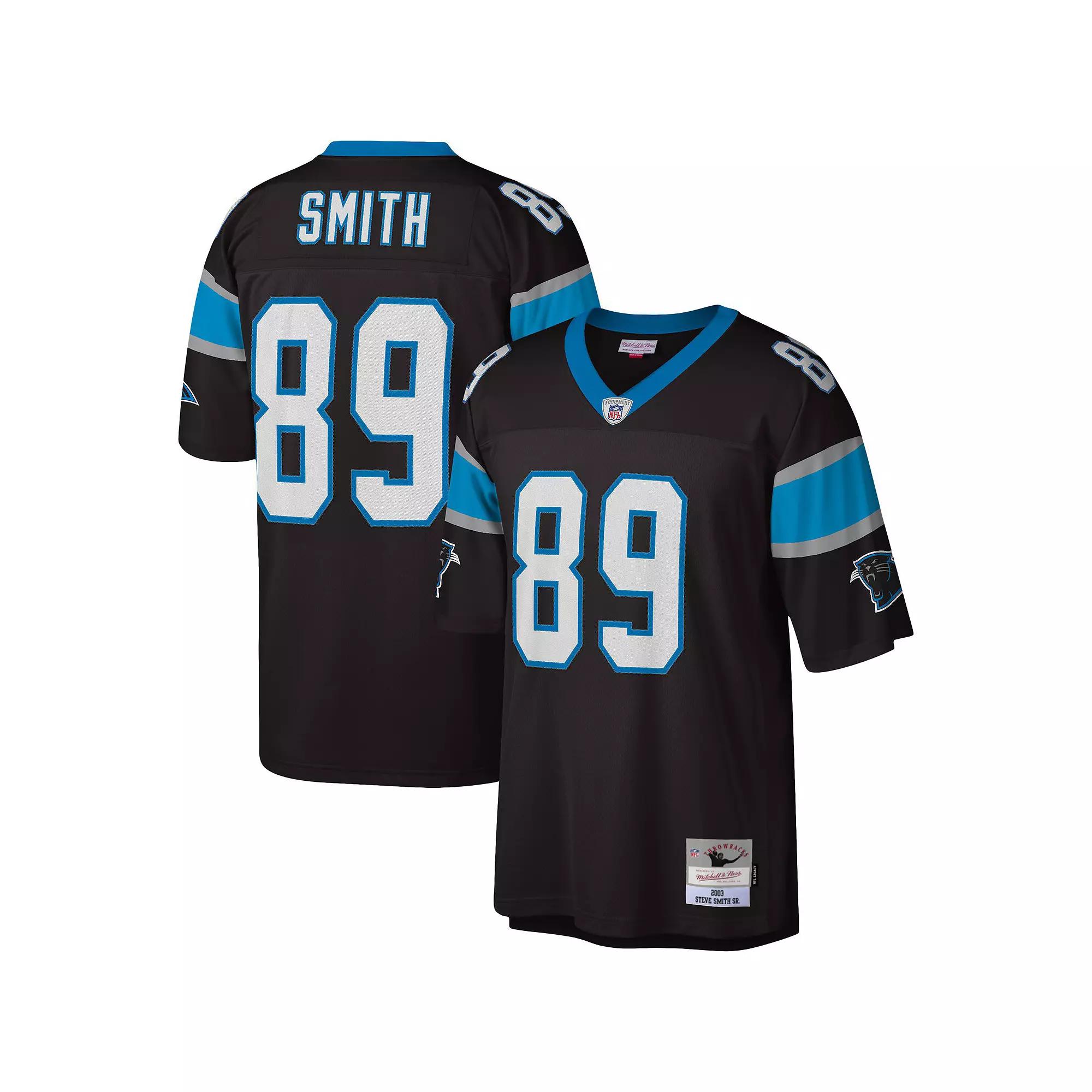 Men's Mitchell & Ness Wesley Walls Black Carolina Panthers Legacy Replica Jersey,  Product Image