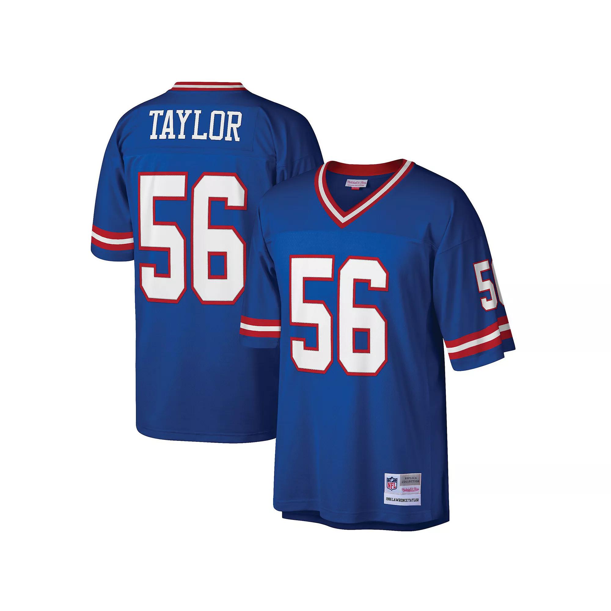 Men's Mitchell & Ness Lawrence Taylor Royal New York Giants Big & Tall 1986 Retired Player Replica Jersey,  Product Image