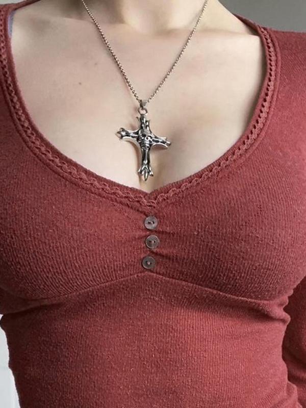 Casual Long Sleeves Tee Product Image