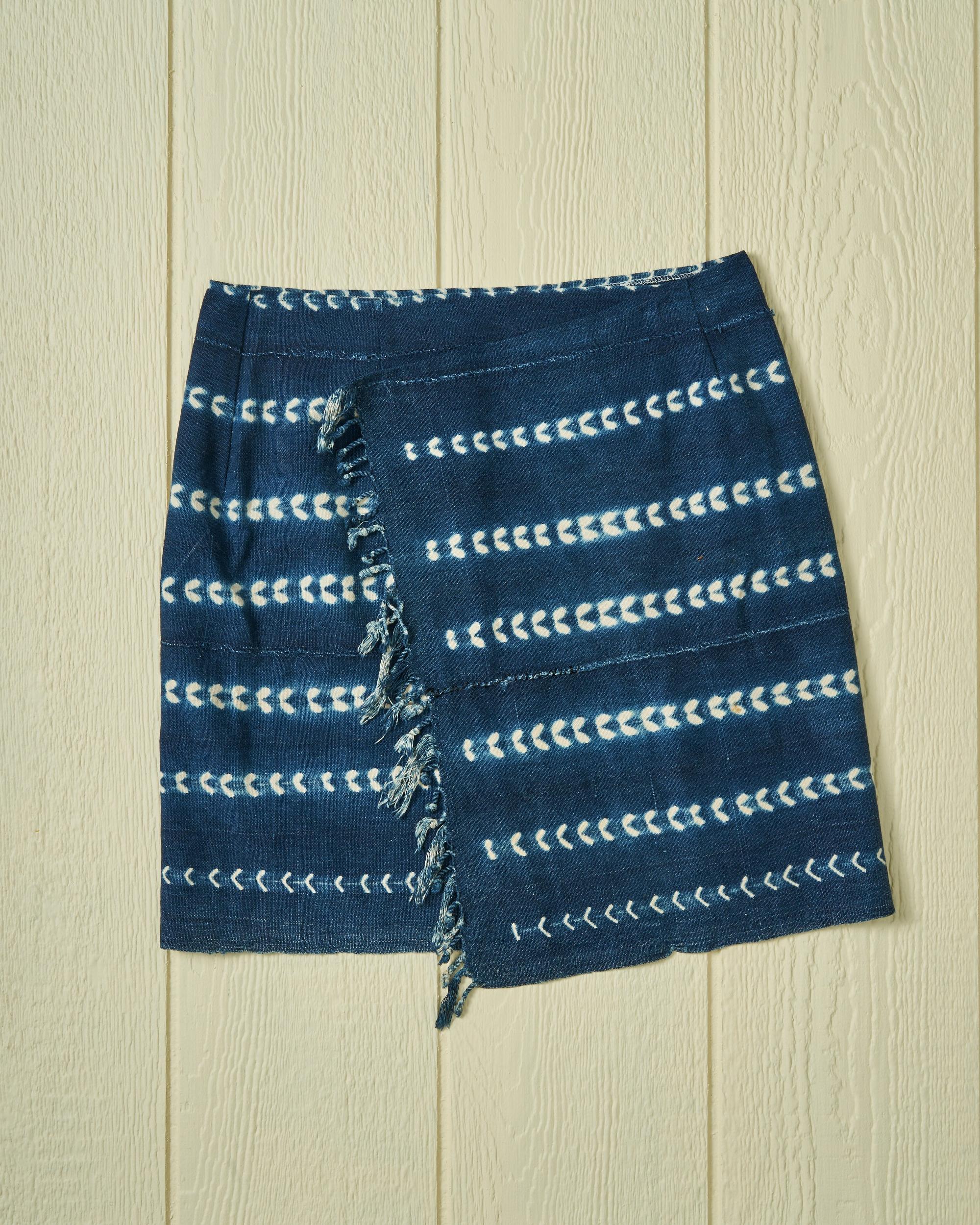 Sarong in Indigo Mud Cloth Product Image