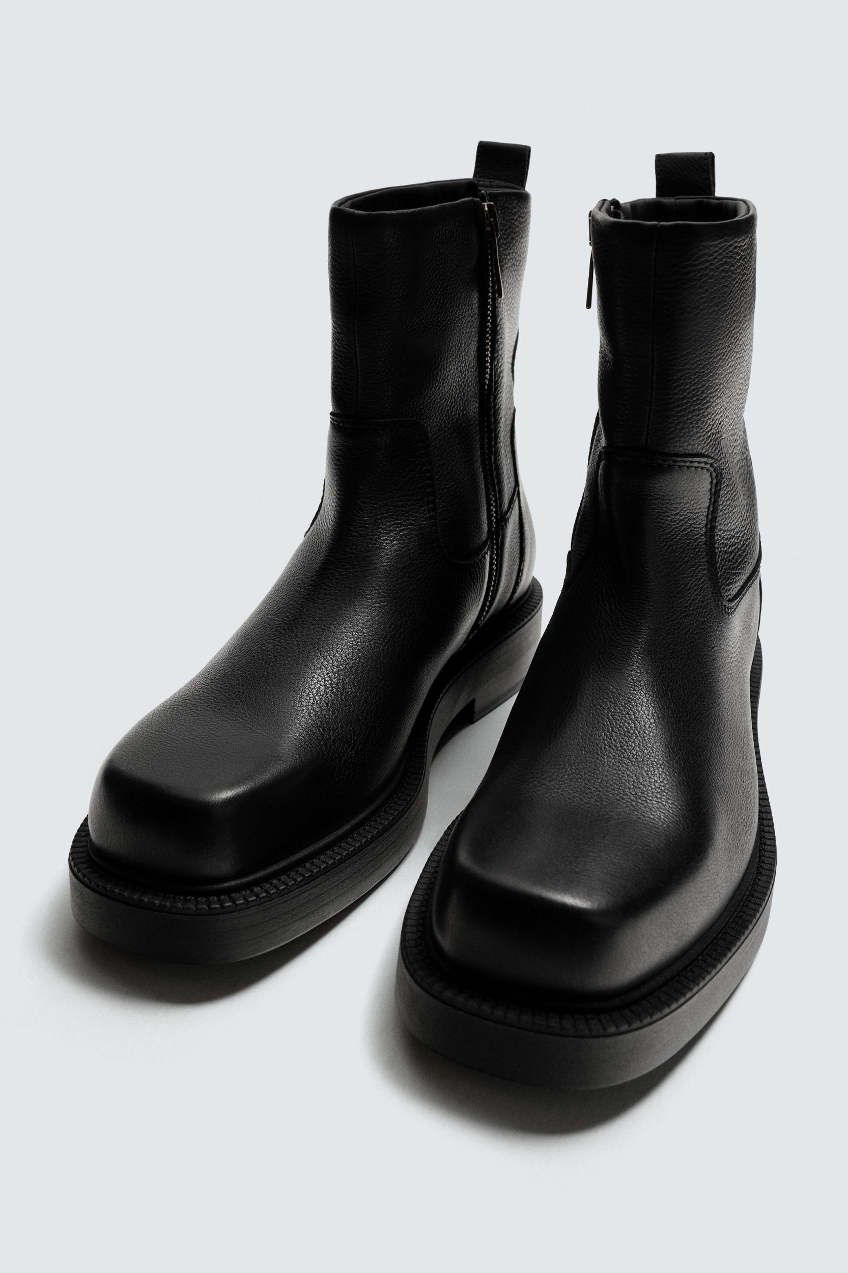 LIMITED EDITION THICK SOLE LEATHER BOOTS Product Image