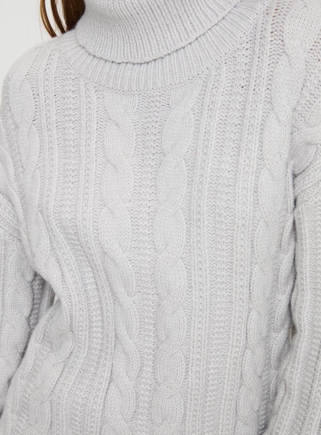 Nyle Knit Sweater Grey Product Image