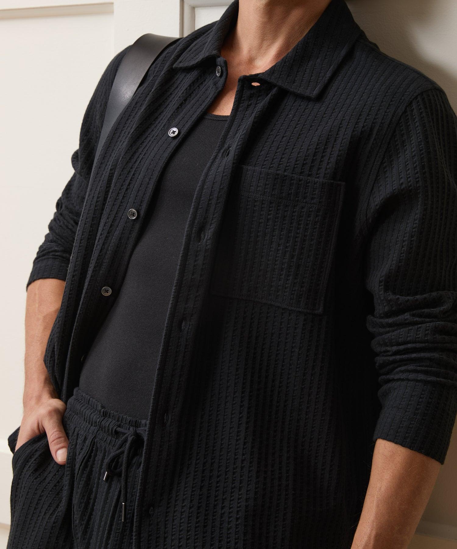 Knit Seersucker Shirt Product Image