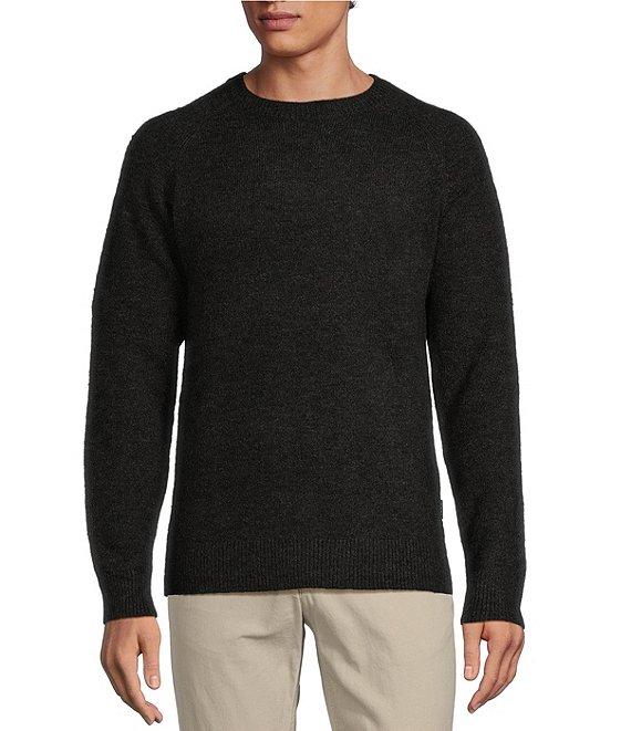Rowm Long Raglan Sleeve Heather Solid Crewneck Sweater Product Image