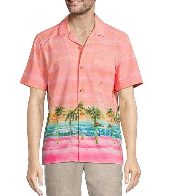 Caribbean Ombre Sunset Cabana Woven Top Product Image