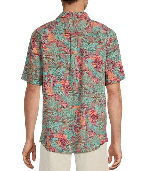 Tommy Bahama Big & Tall Nova Wave Retro Vibes Short Sleeve Seersucker Shirt Product Image