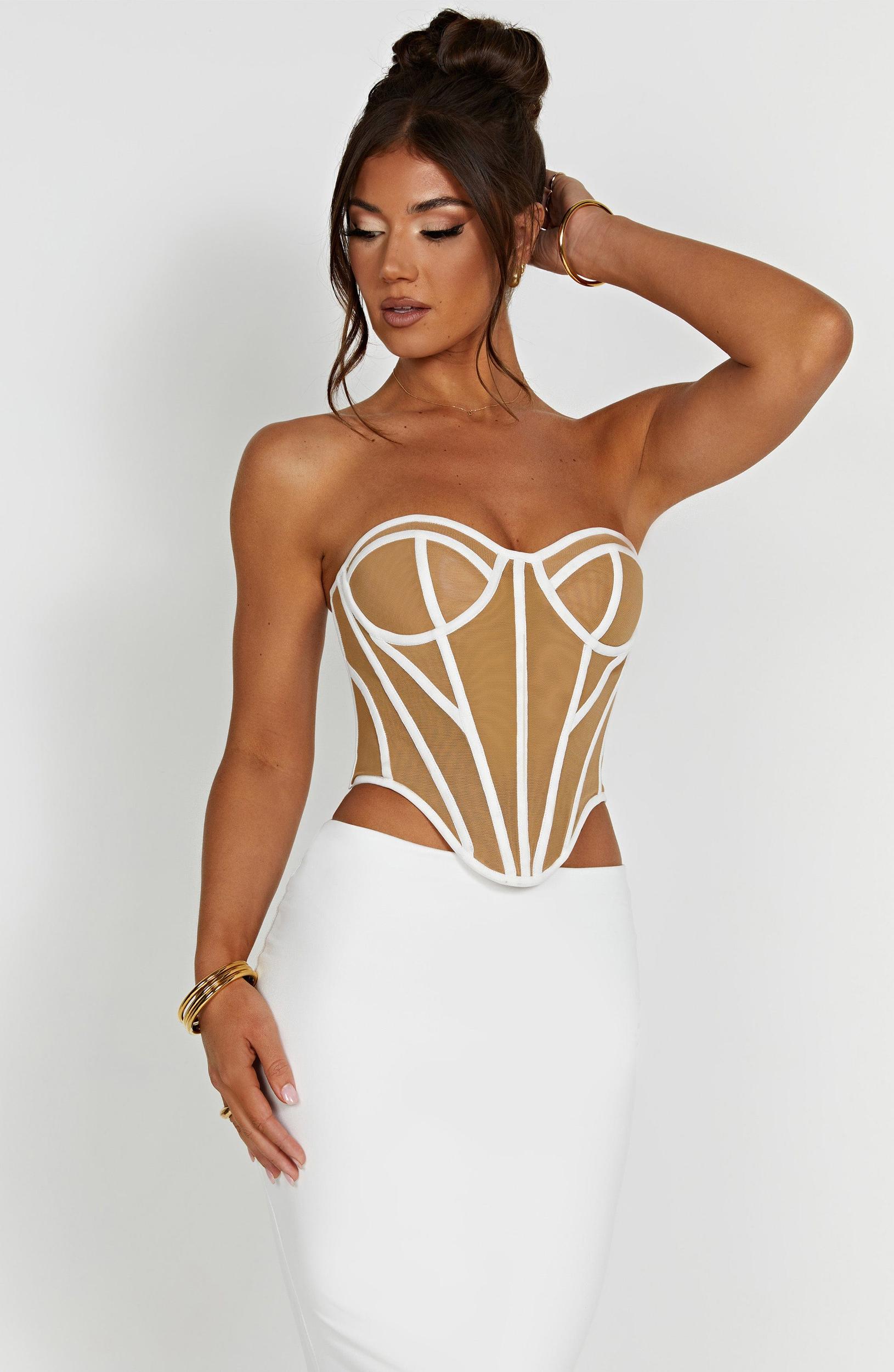Santanna Corset - Ivory/Nude Product Image