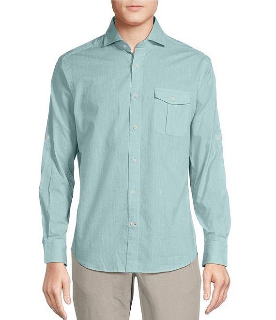 Cremieux Blue Label Key West Collection Solid Long Sleeve Woven Shirt Product Image