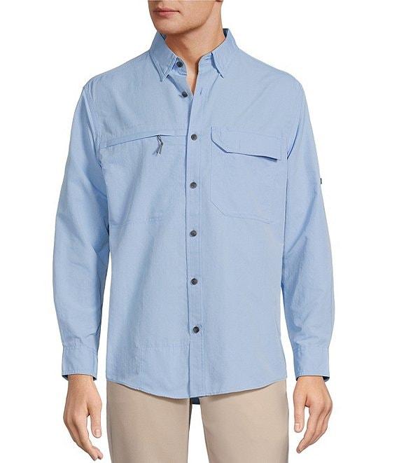 Roundtree & Yorke The Charter Performance Vented Long Sleeve Solid Fishing Sport Shirt Product Image