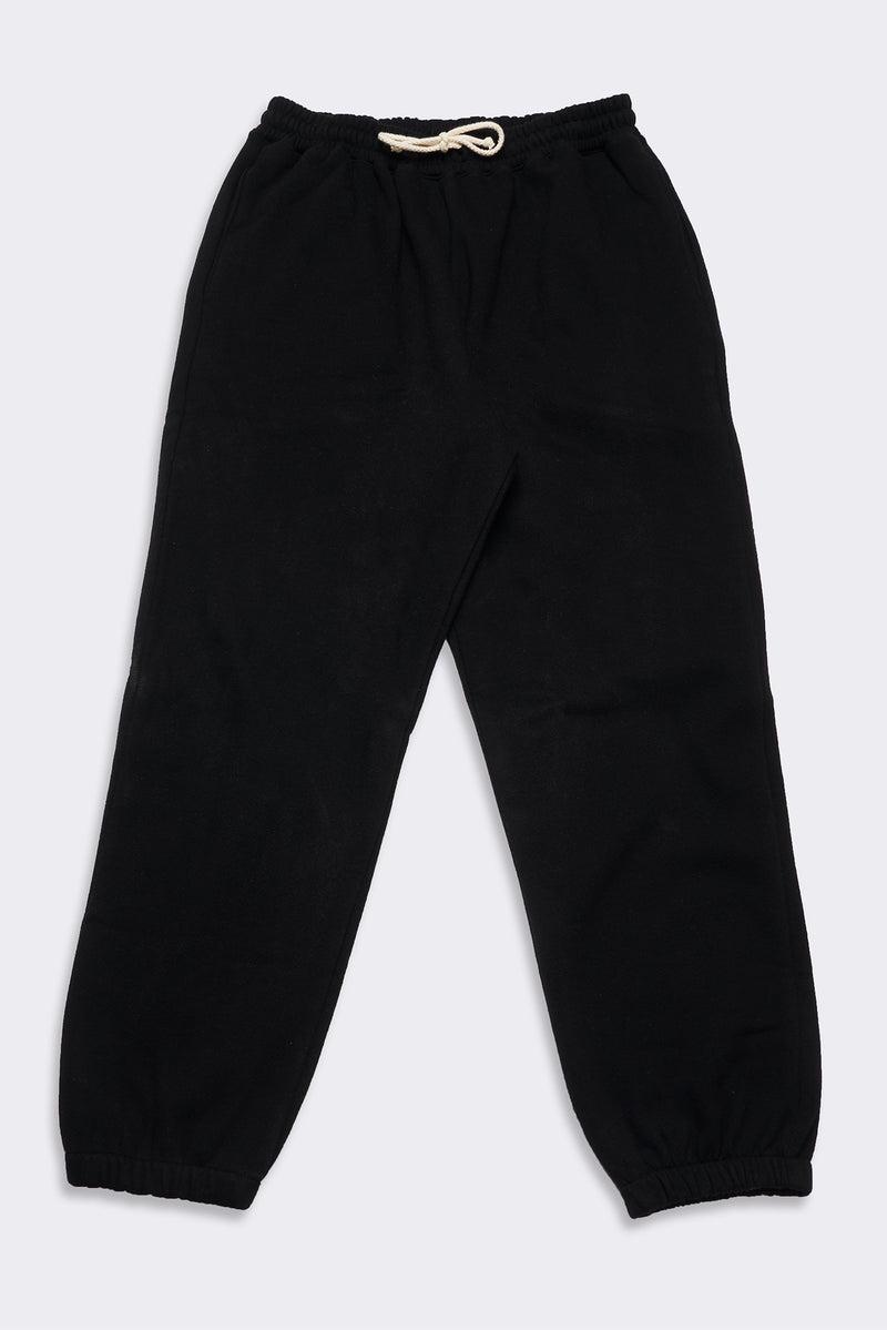 Men's Organic Heavyweight Fleece Sweatpants in Black Product Image