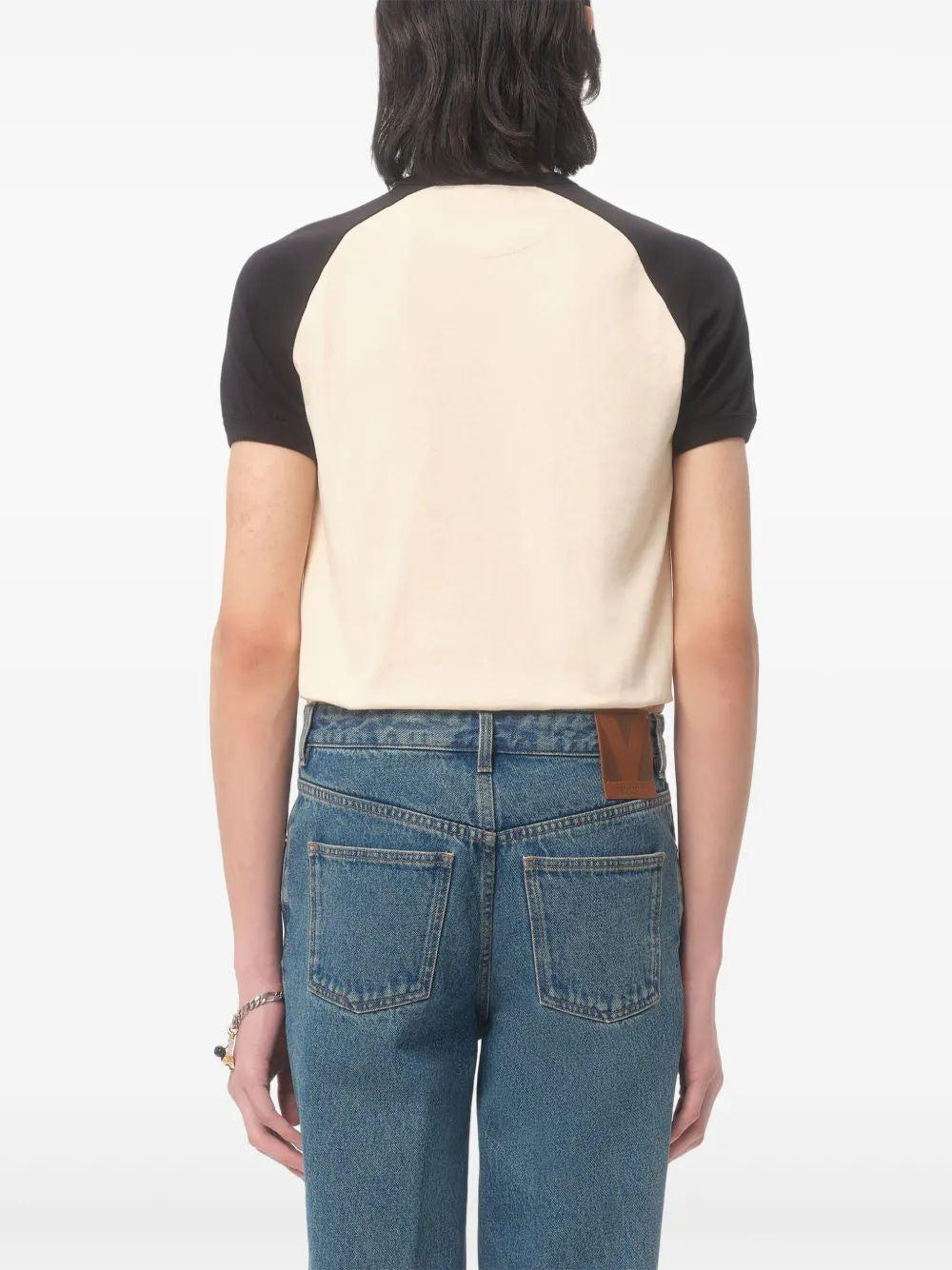 VALENTINO Chez Logo T-shirt In Neutral Product Image