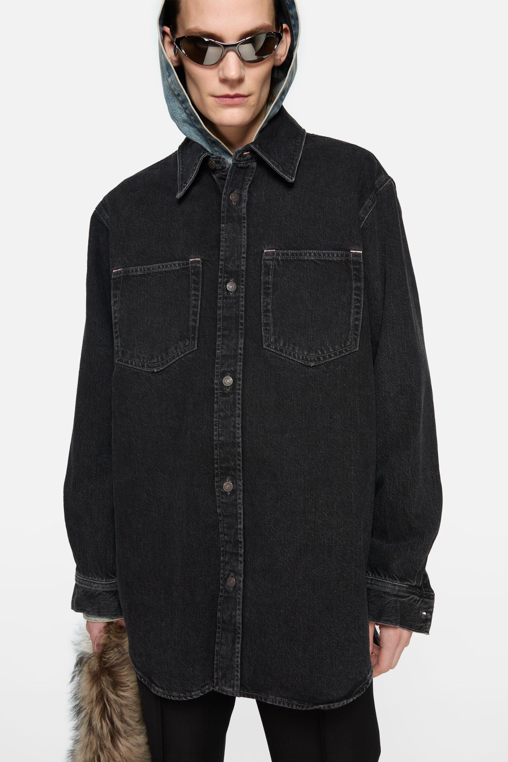 Denim button-up shirt Product Image