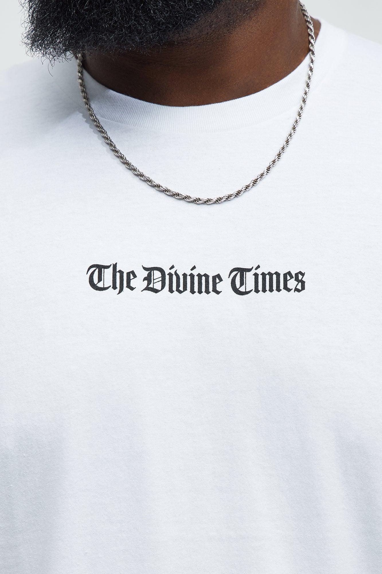 The Divine Times Short Sleeve Tee - White Male Product Image