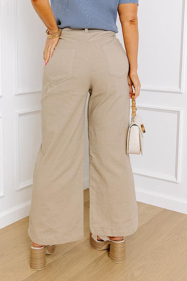 The Dex High Waist Straight Leg Jean In Warm Taupe Curves Product Image