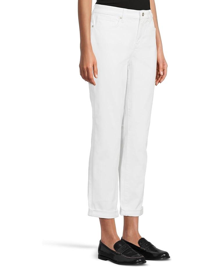 Slim Bootcut Ankle Jeans in Optic White Product Image