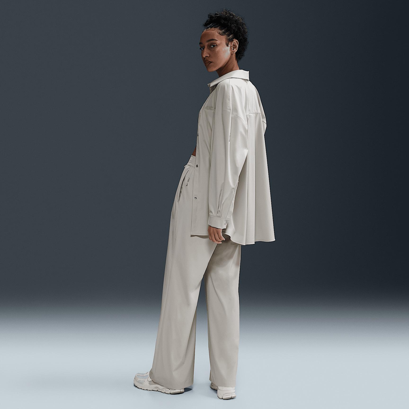 Nike Womens 24.7 PerfectStretch Dri-FIT High-Waisted Loose Wide-Leg Pants | HM8389-104 Product Image