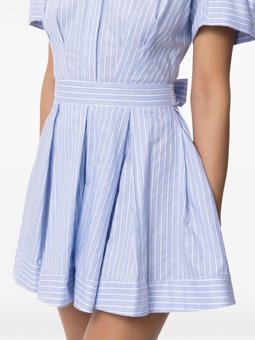 striped poplin mini dress Product Image