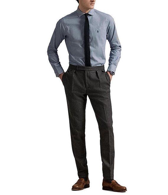 Polo Ralph Lauren Classic Fit Houndstooth Twill Long Sleeve Woven Shirt Product Image