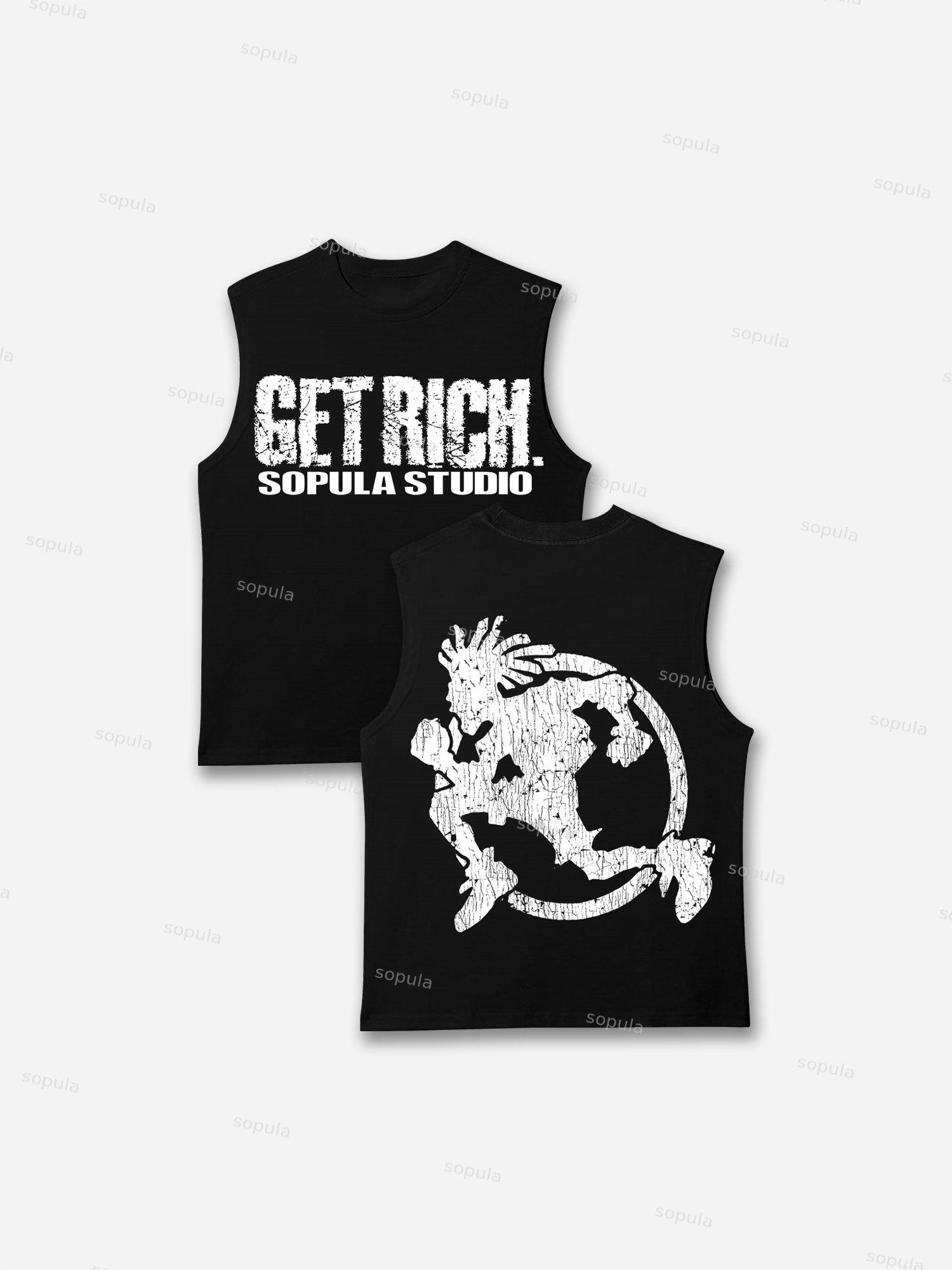 Get Rich Fun Run Print Tank Top Product Image