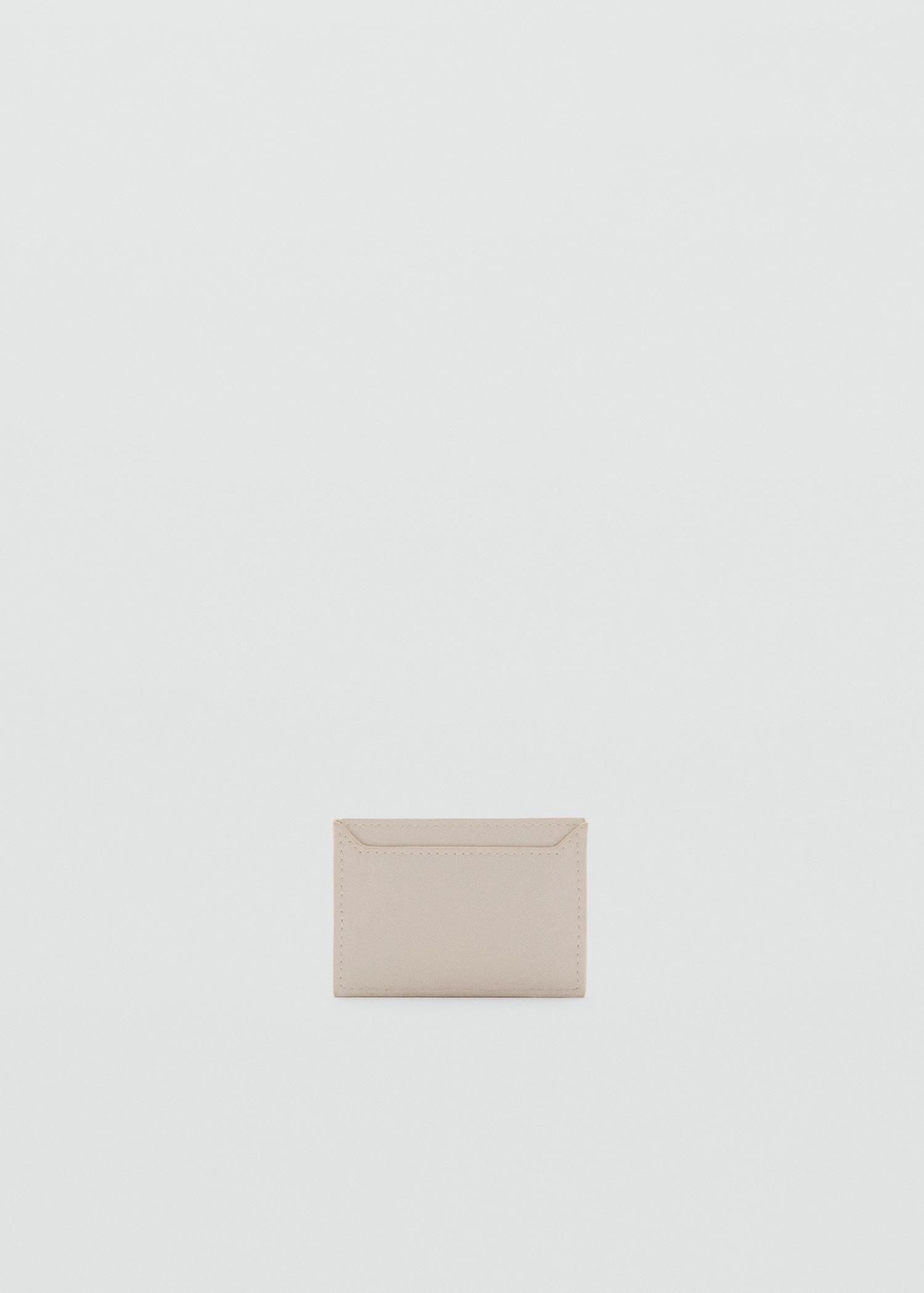 Saffiano-effect cardholder - Women | MANGO USA Product Image