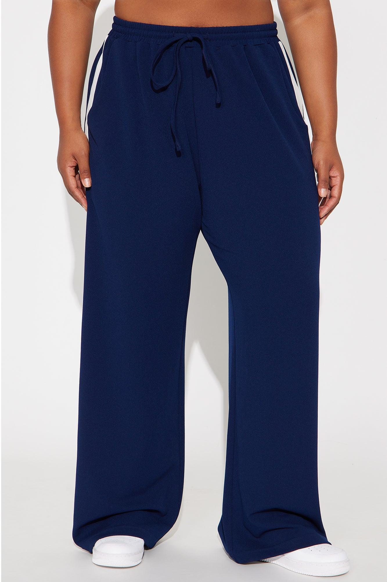 Point Of View Track Trouser Pant - Navy Product Image