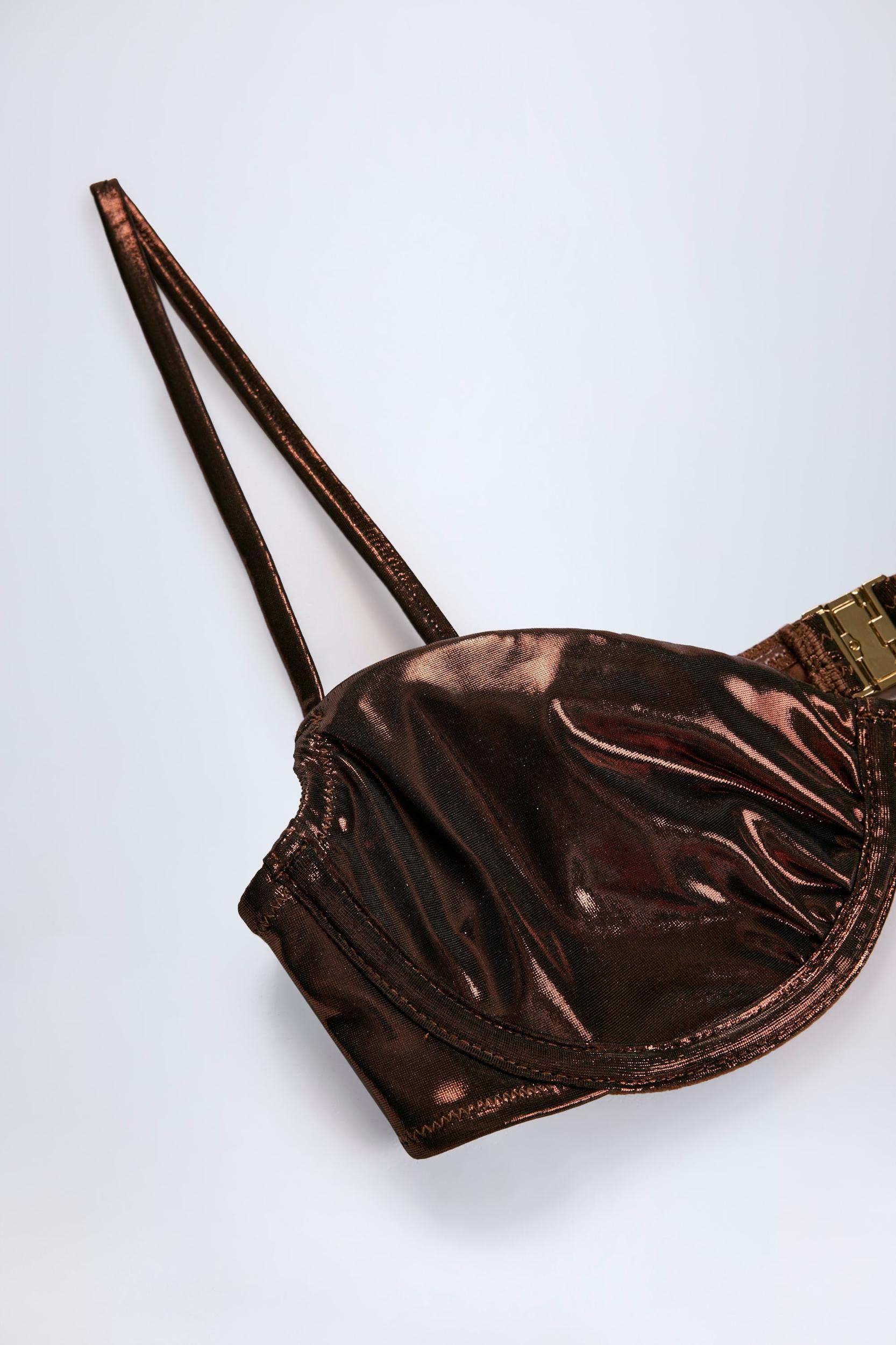 Underwired Bikini Top in Bronze Product Image