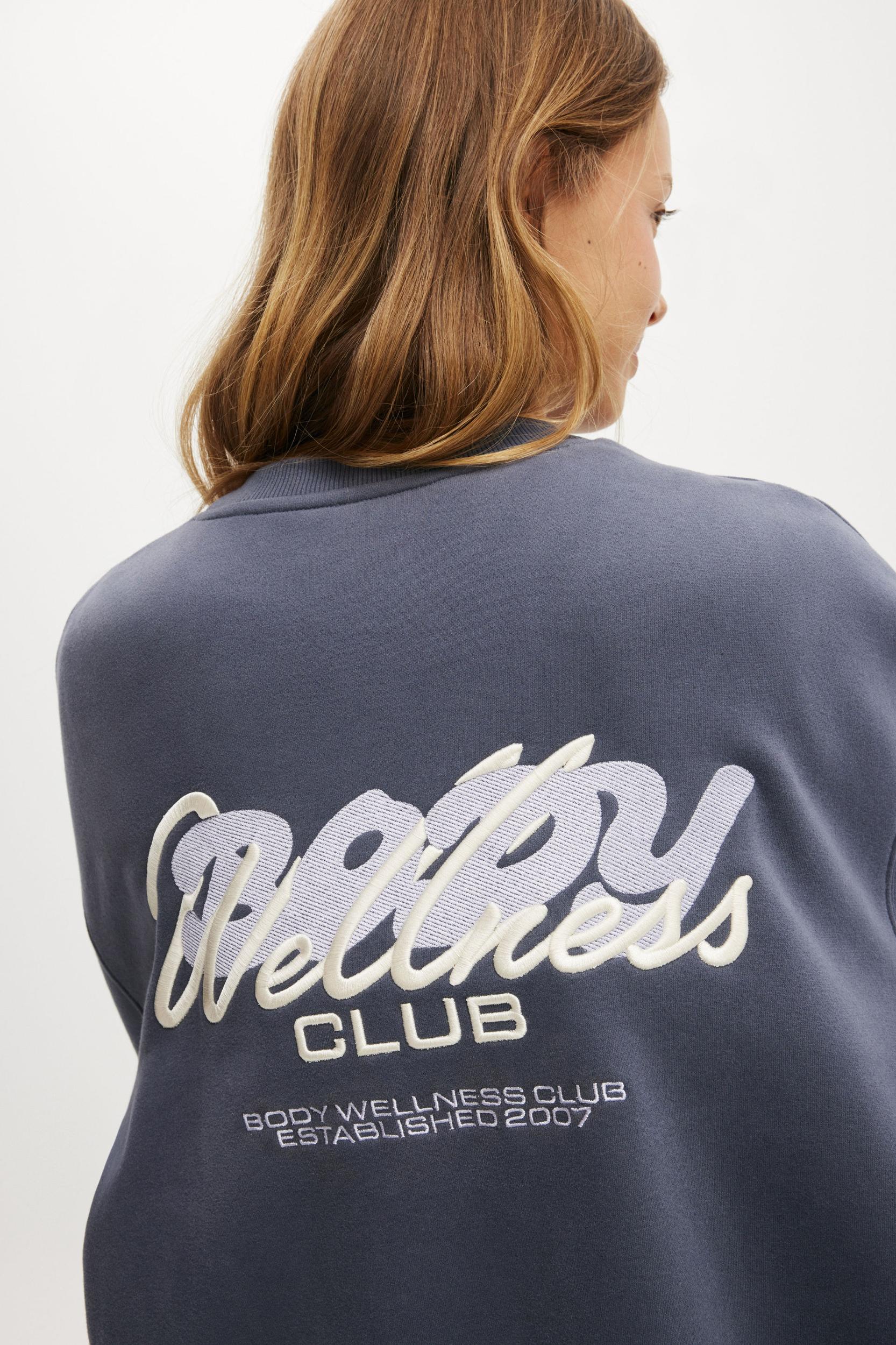 Plush Graphic Crew Sweatshirt Product Image