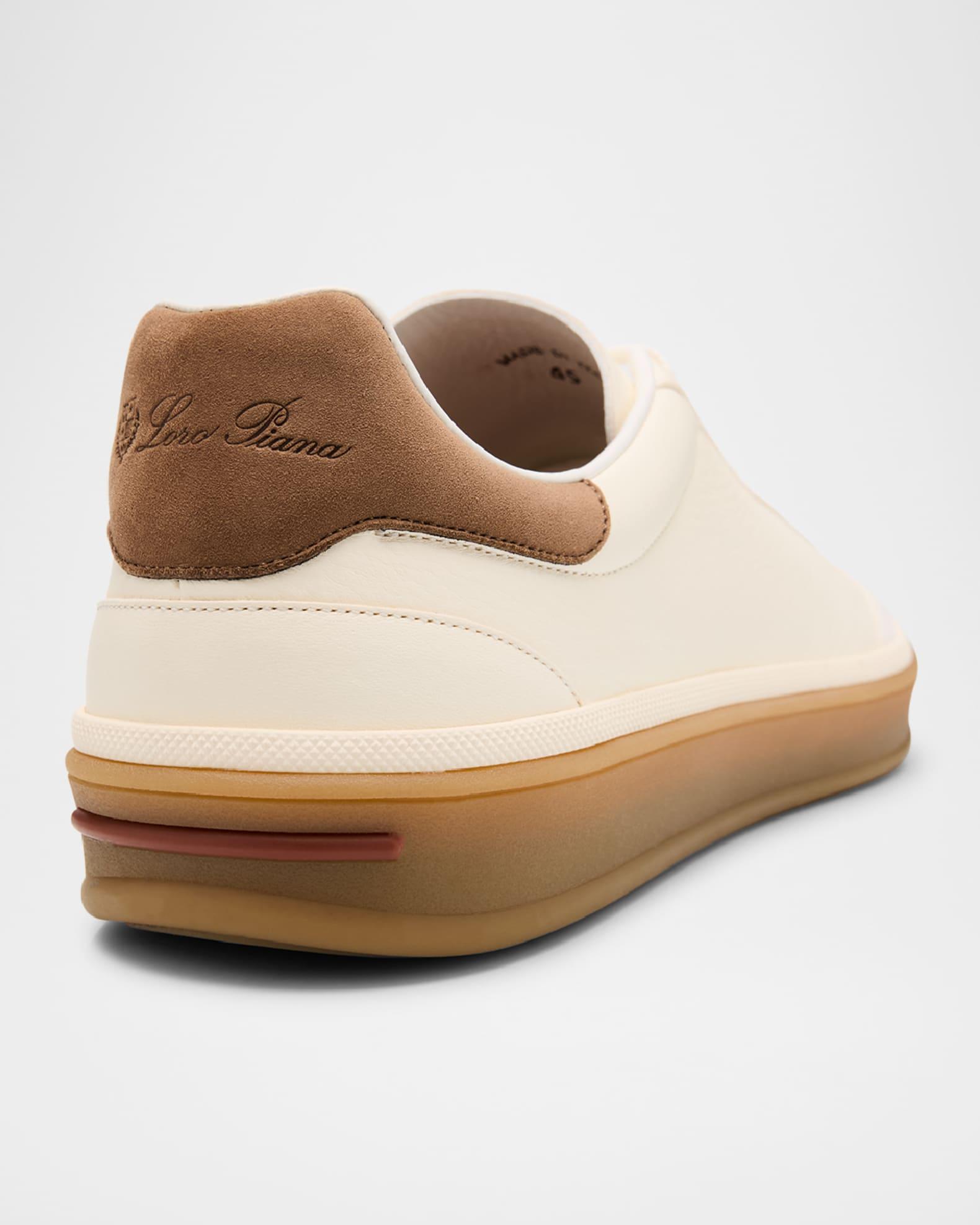 Men's Tennis Walk Mixed Leather Sneakers Product Image