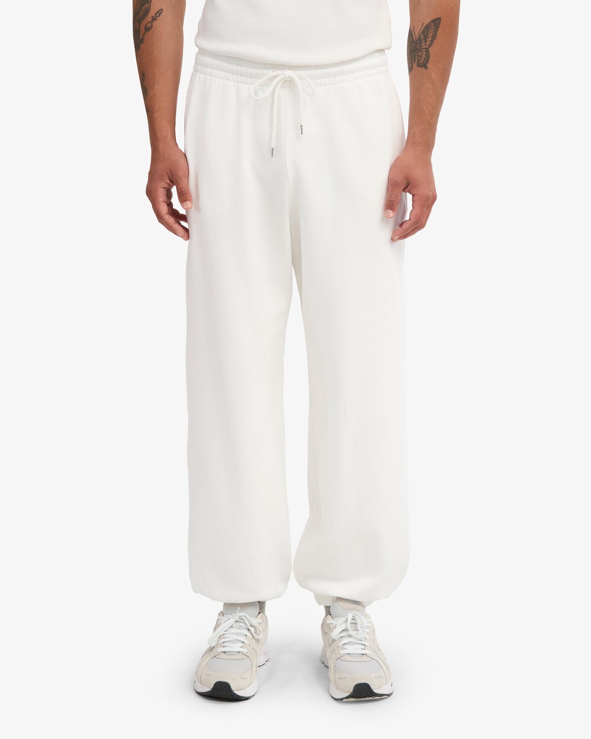 Organic Relaxed Sweatpants - Optical White Product Image