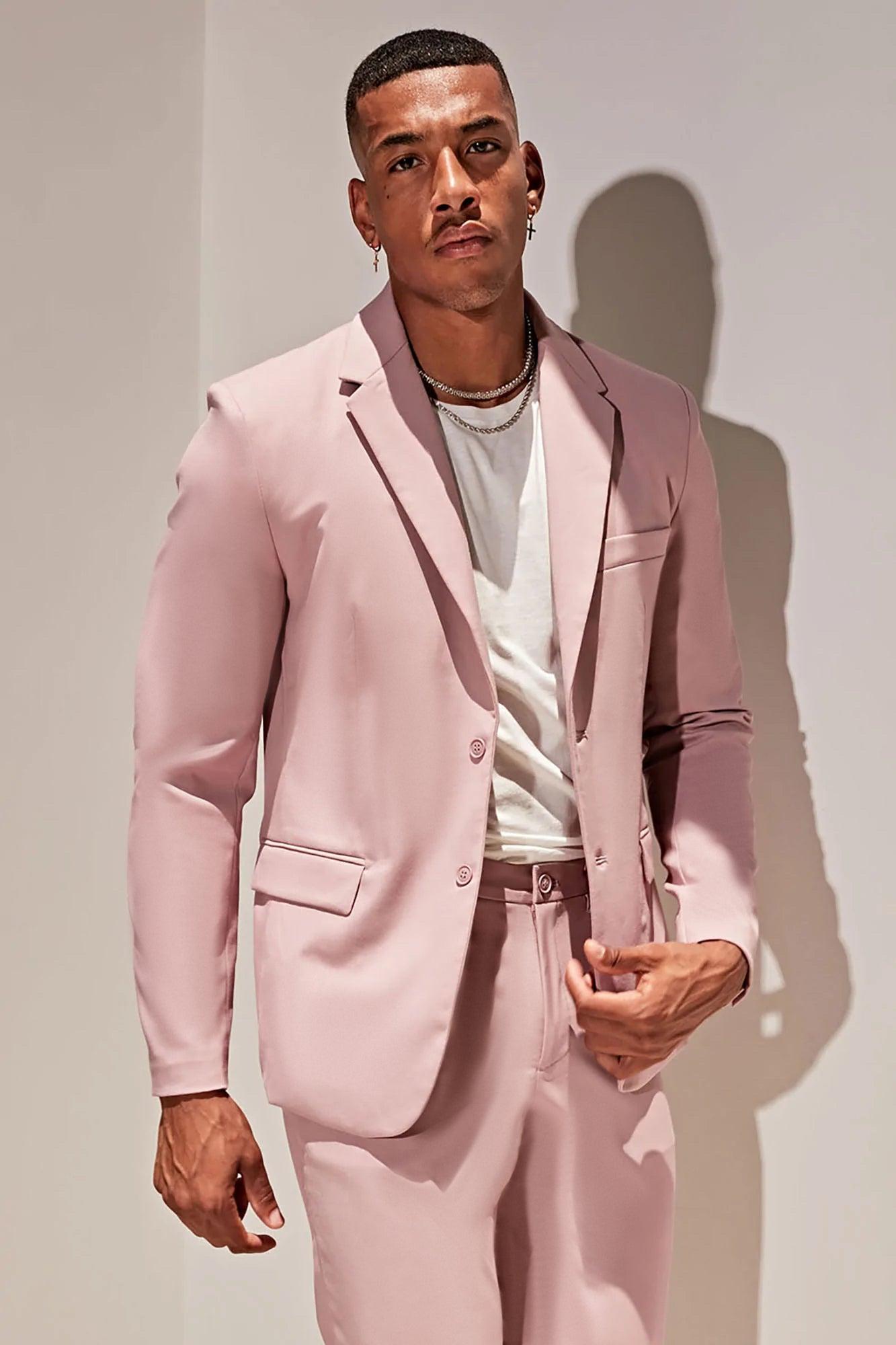 The Modern Stretch Suit Jacket - Mauve Product Image