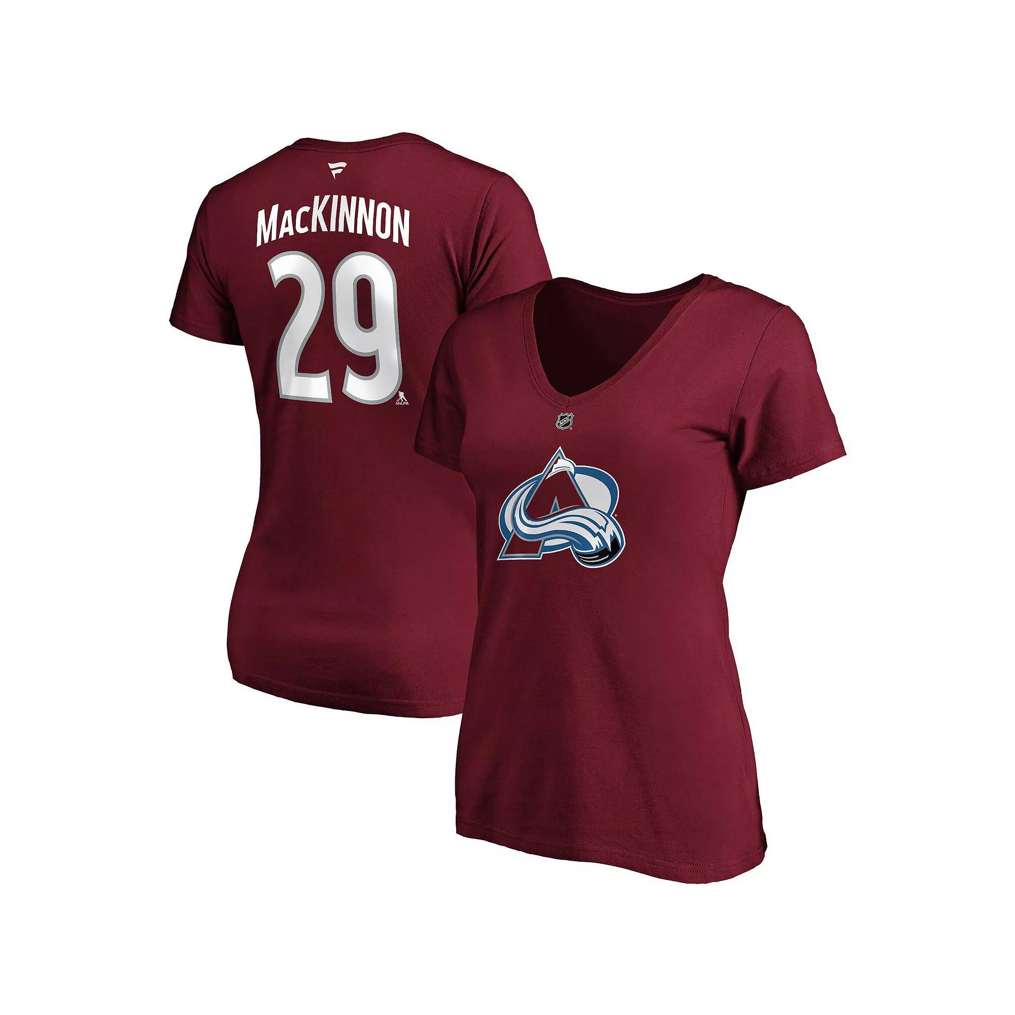 Women's Fanatics Branded Nathan MacKinnon Burgundy Colorado Avalanche Plus  Product Image
