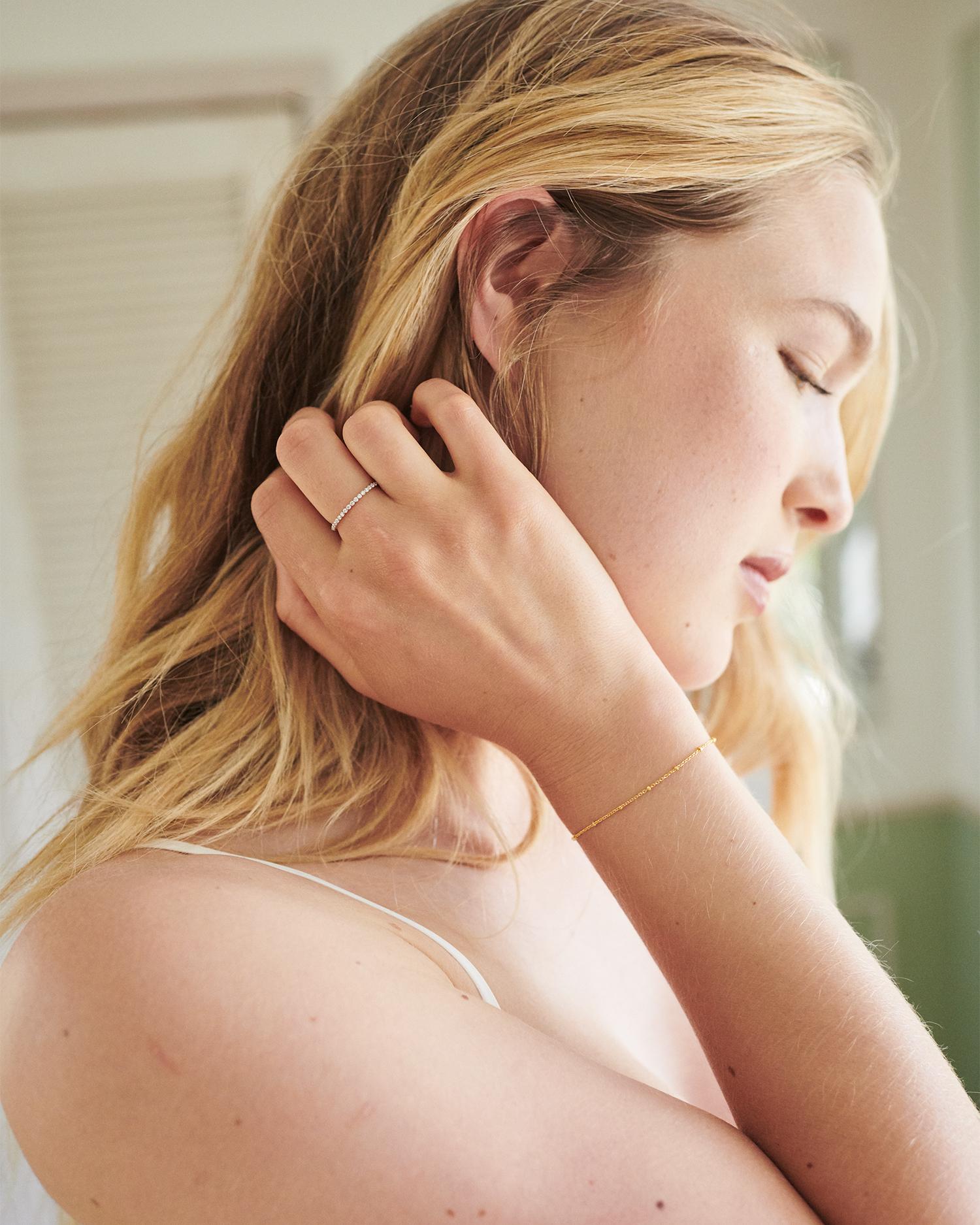 Quince | Women's Diamond Shared Prong Eternity Band Rings Product Image