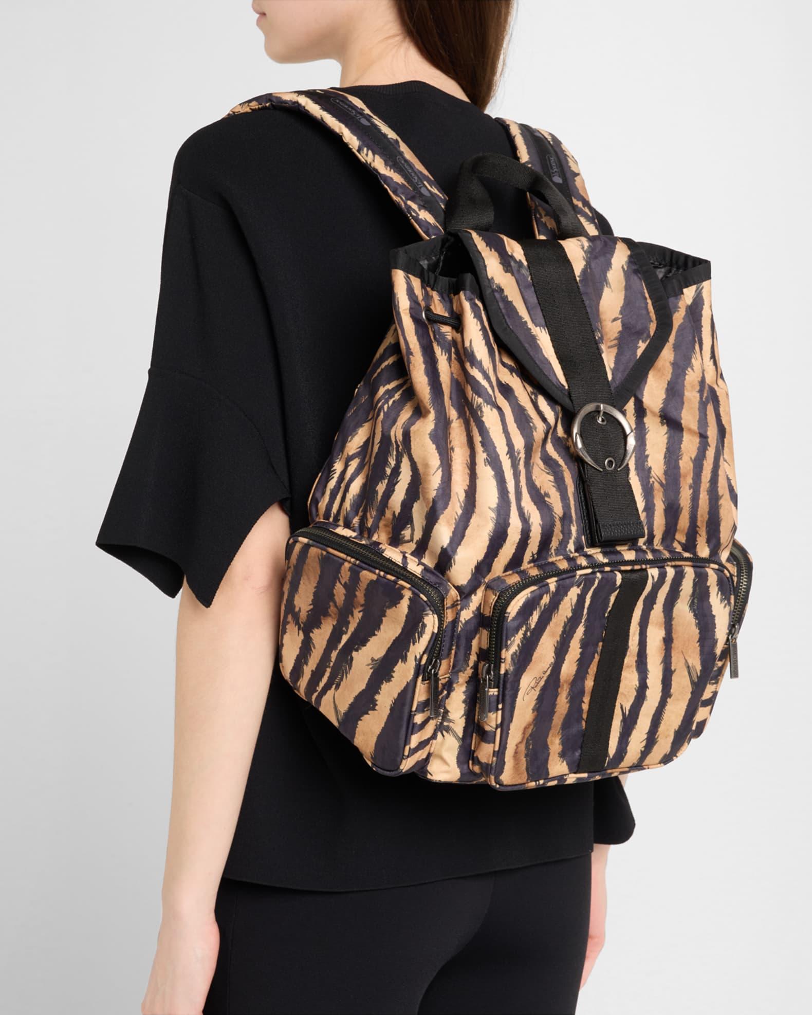x Roberto Cavalli Napoli Zebra-Print Backpack Product Image