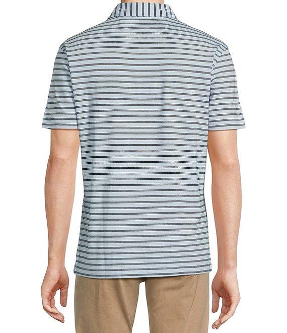 Cremieux Blue Label Stripe Short Sleeve Polo Shirt Product Image