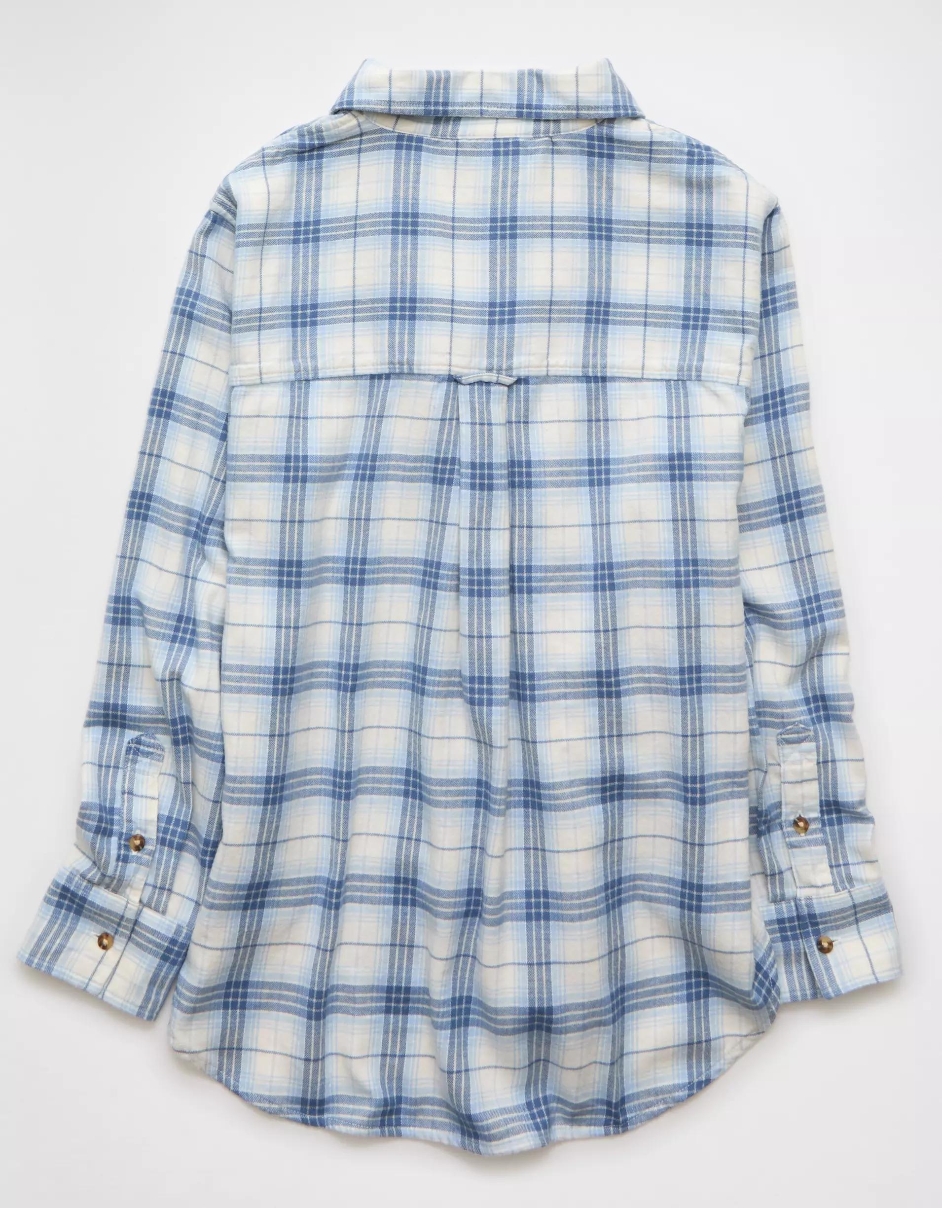 AE Oversized Flannel Shirt Product Image
