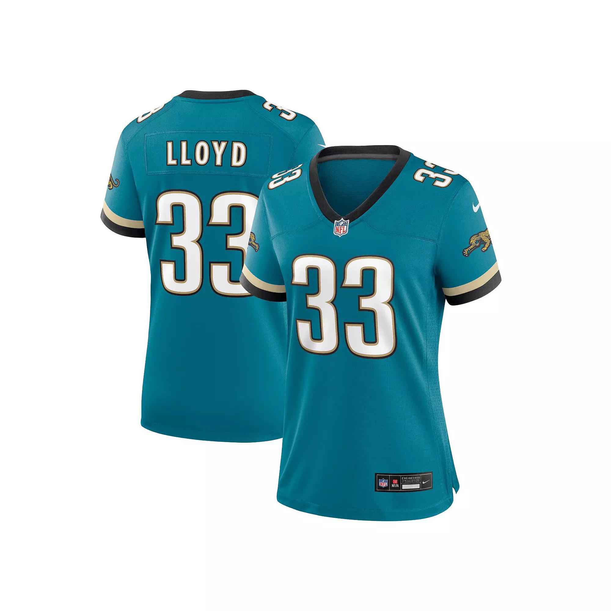 Women's Nike Devin Lloyd Teal Jacksonville Jaguars Prowler Throwback Game Jersey,  Product Image