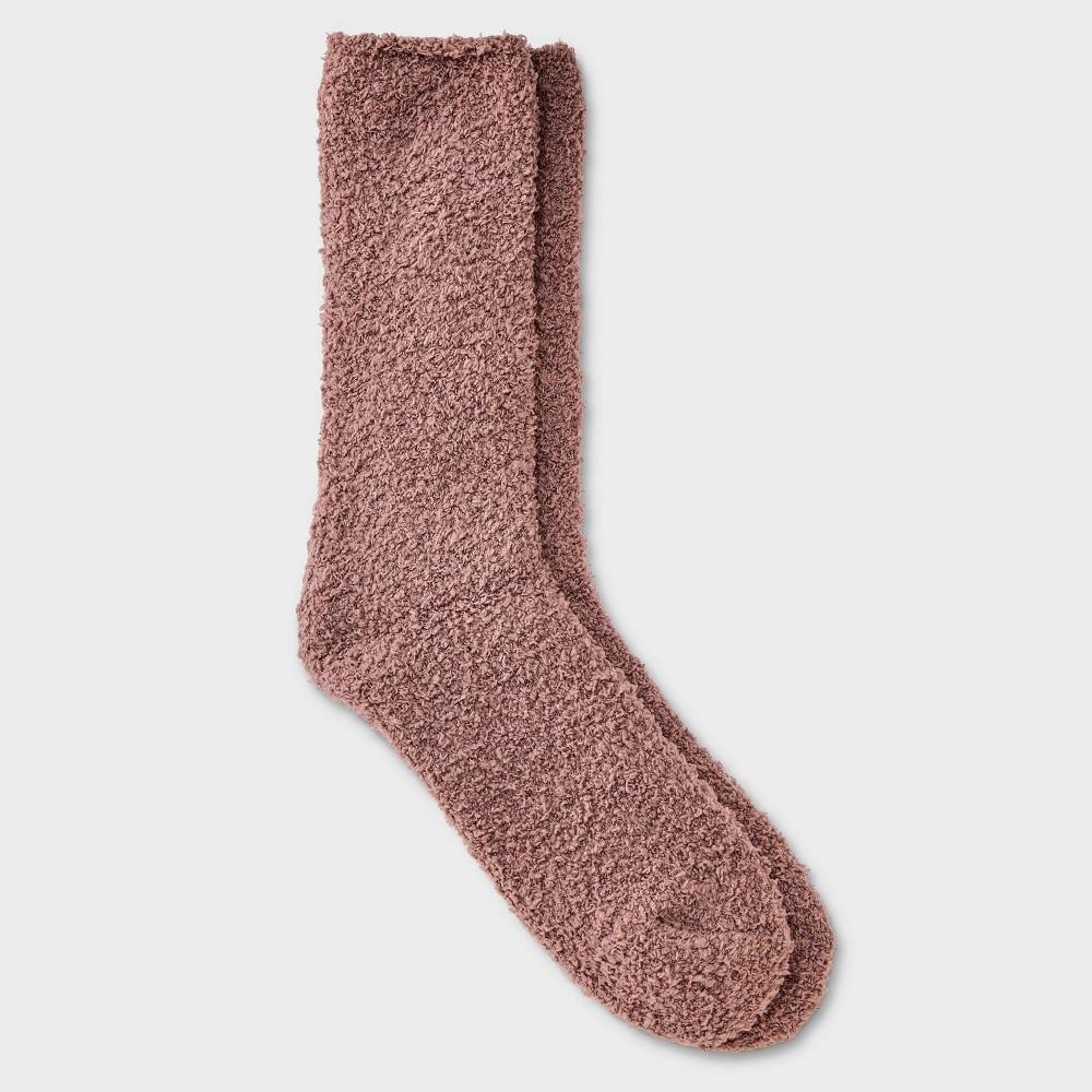 Womens Solid 2pk Cozy Crew Socks - Auden 4-10: Recycled Polyester, Knit, Tagless Product Image