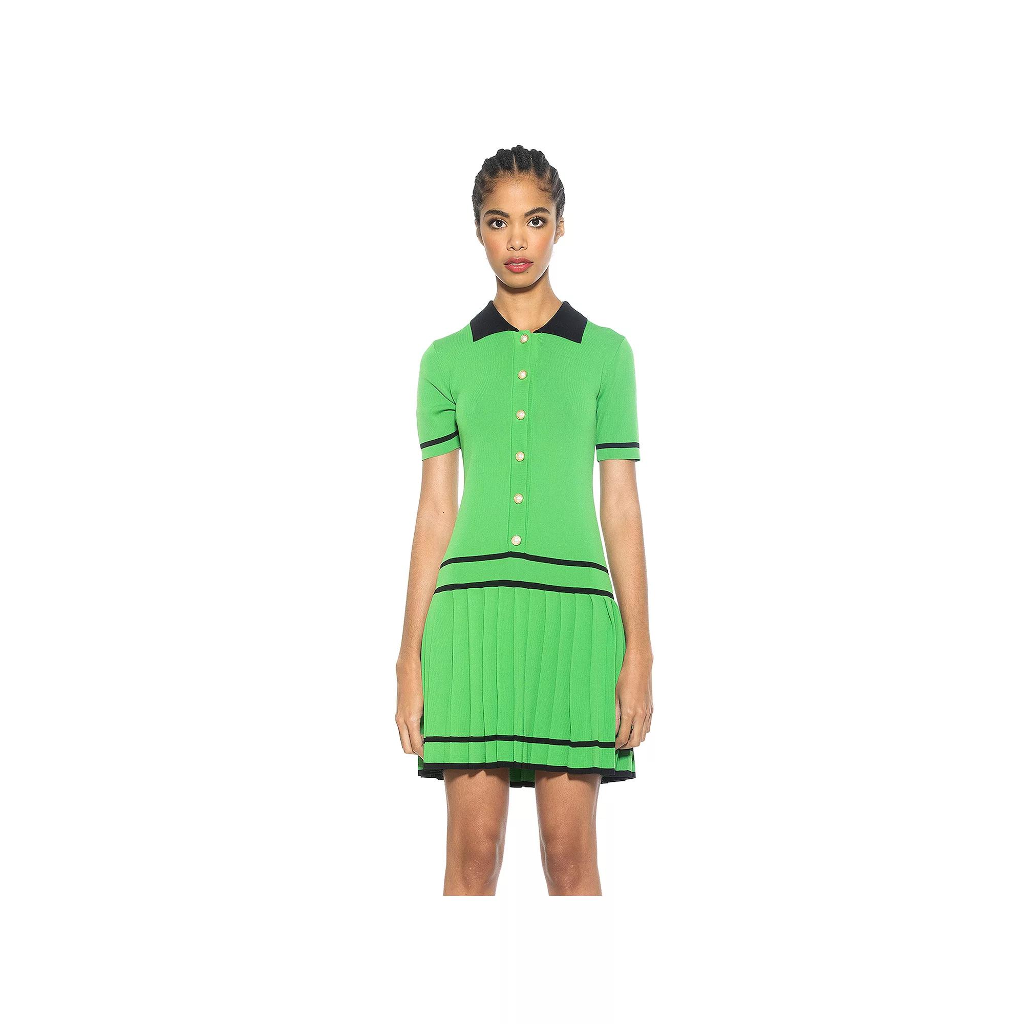Women's ALEXIA ADMOR Lucinda Collared Short Sleeve Tennis Dress,  Product Image