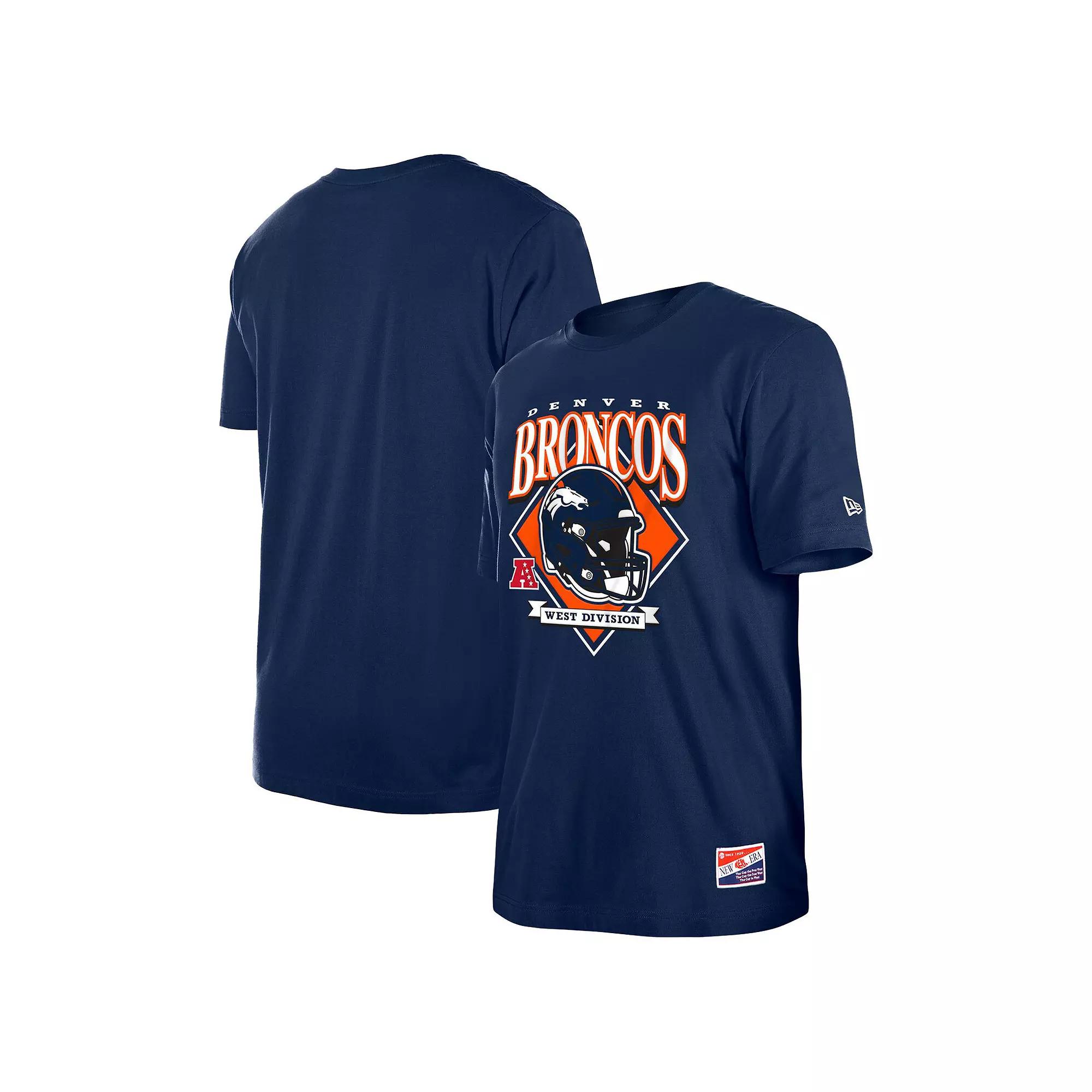 Men's New Era Navy Denver Broncos Team Logo T-Shirt,  Product Image