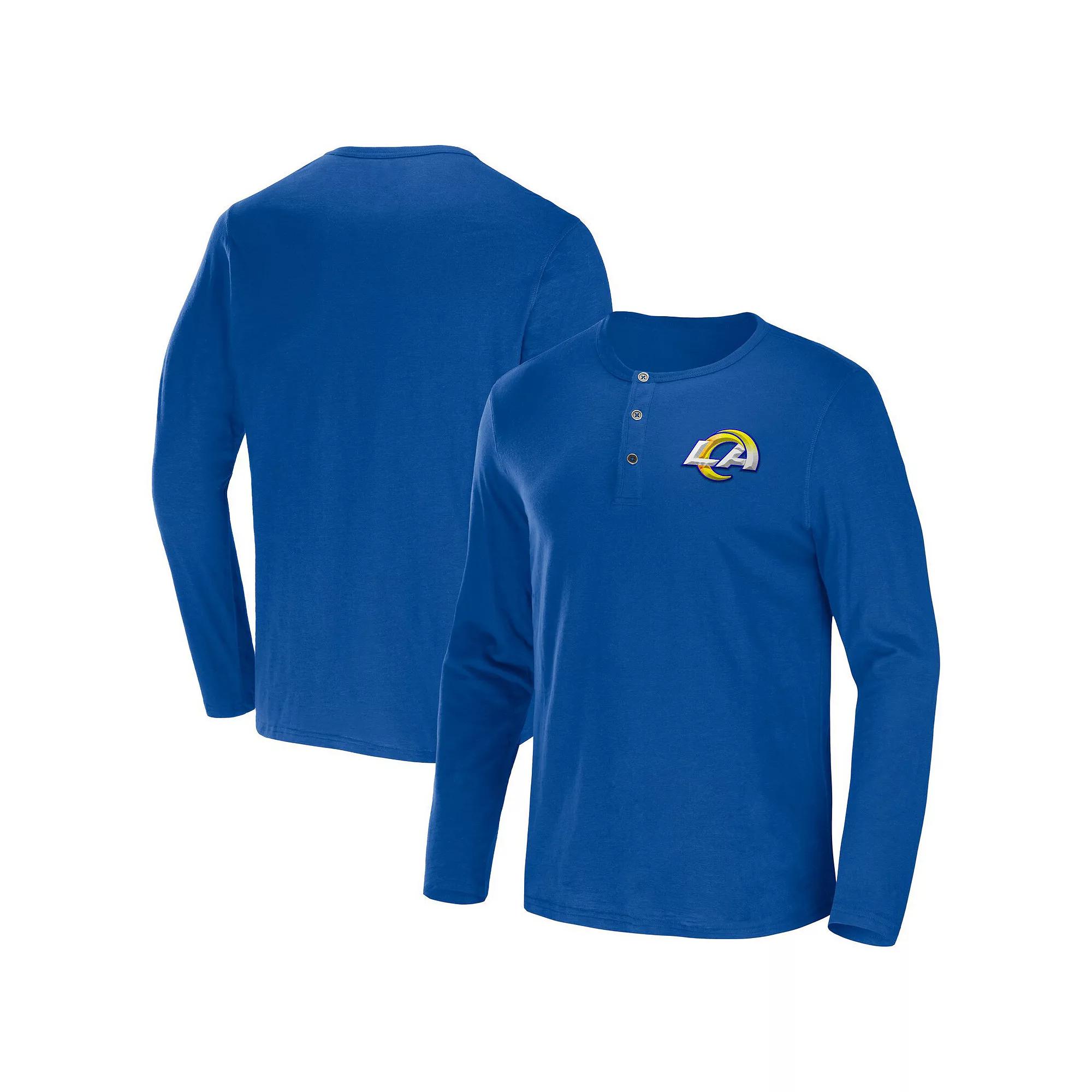 Men's NFL x Darius Rucker Collection by Fanatics Black Las Vegas Raiders Slub Jersey Henley Long Sleeve T-Shirt,  Product Image