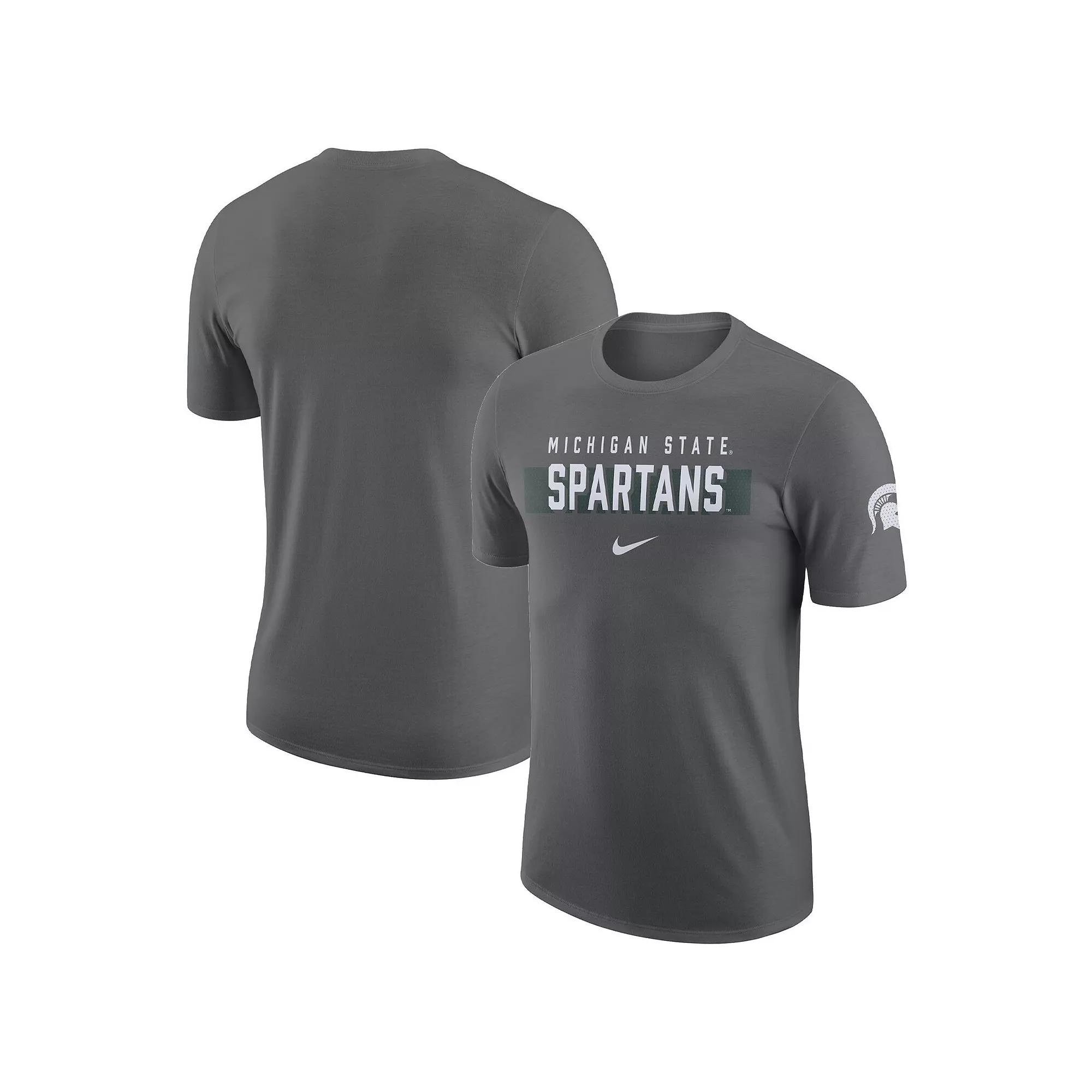 Men's Nike Gray Michigan State Spartans Campus Gametime T-Shirt,  Product Image