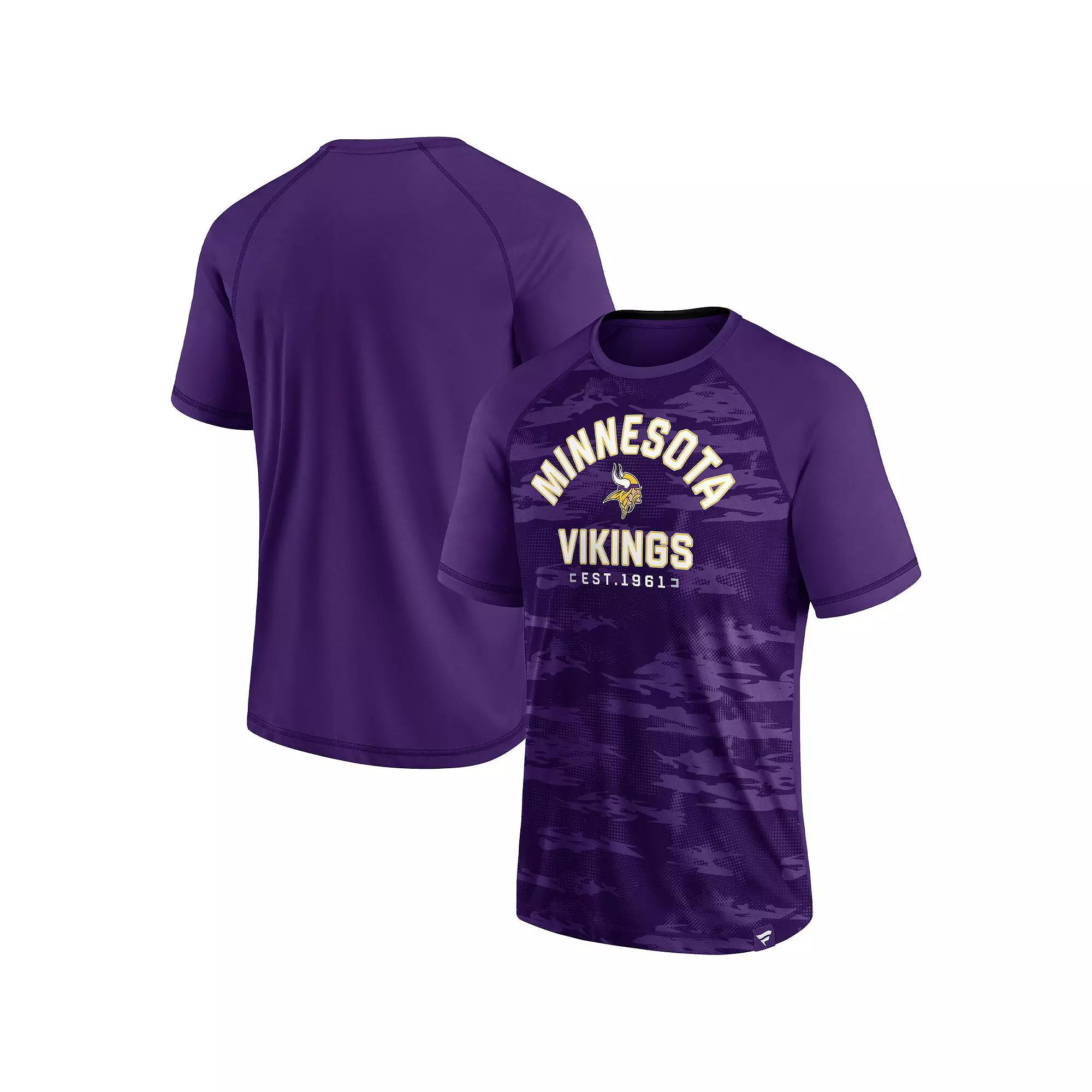 Men's Fanatics Branded Purple Minnesota Vikings Hail Mary Raglan T-Shirt,  Product Image