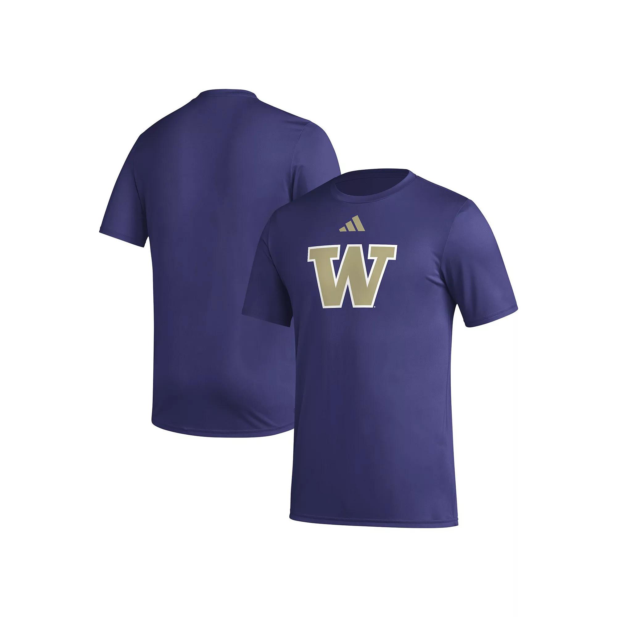 Men's adidas Red Kansas Jayhawks Primary Locker Logo Pre-Game AEROREADY T-Shirt,  Product Image