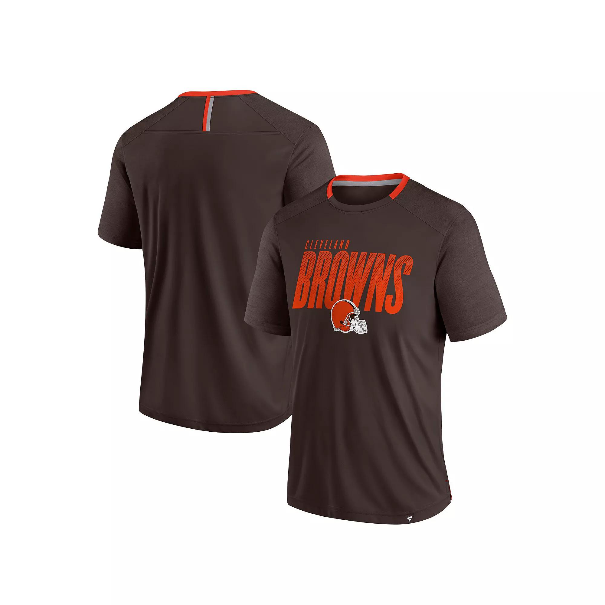 Men's Fanatics Brown Cleveland Browns Defender Fade Slant T-Shirt,  Product Image