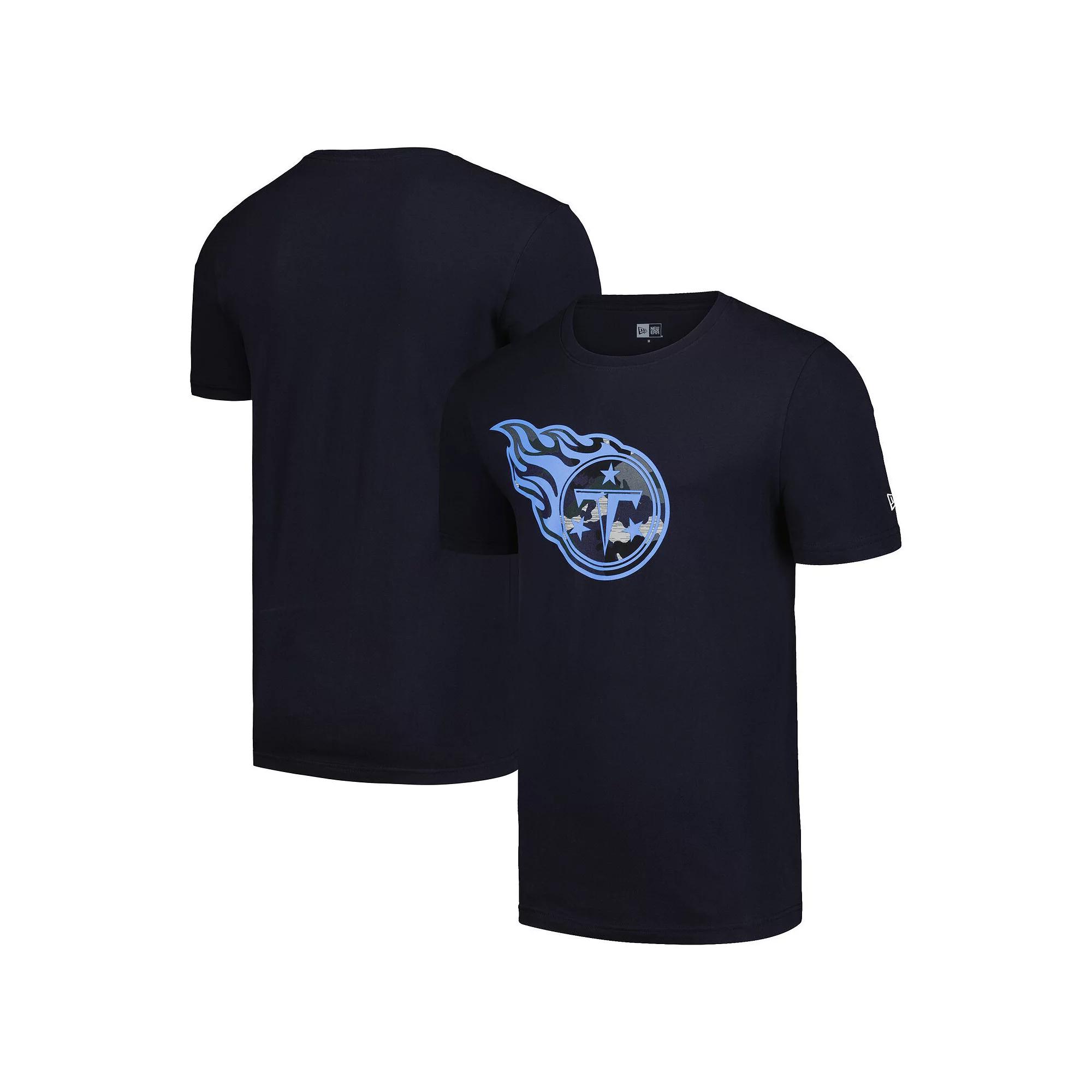 Men's New Era Navy Tennessee Titans Camo Logo T-Shirt,  Product Image