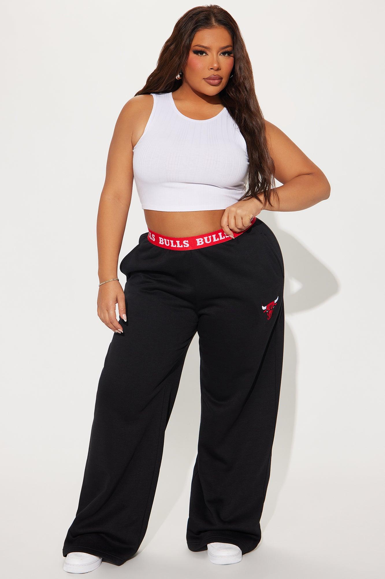 Bulls Free Throw Wide Leg Pant - Black Female Product Image