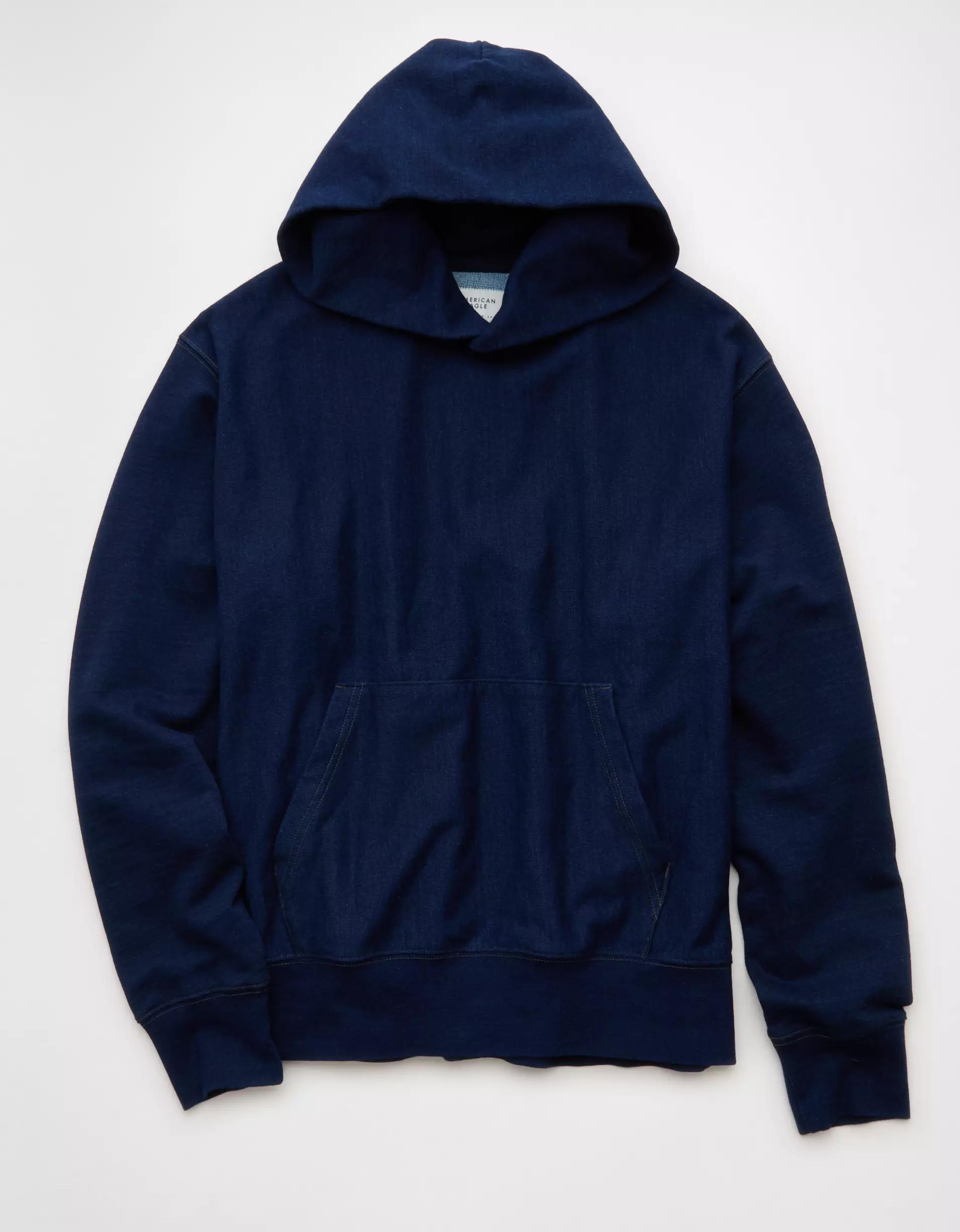 AE Heavyweight Terry Indigo Hoodie Product Image