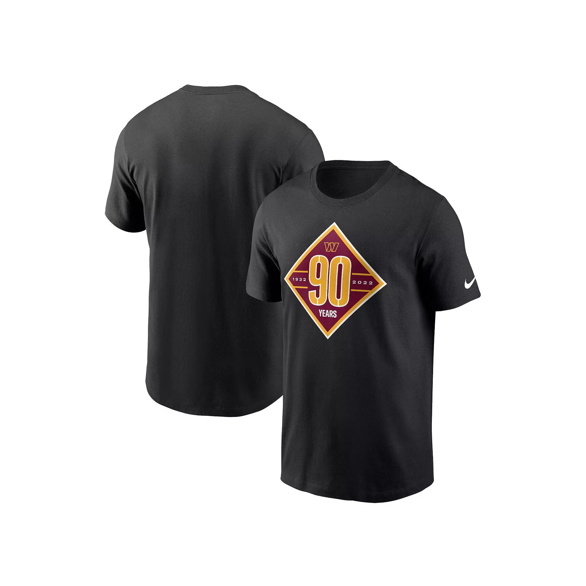 Men's Nike Black Washington Commanders 90th Anniversary T-Shirt, Size: Medium, Wft Black Product Image